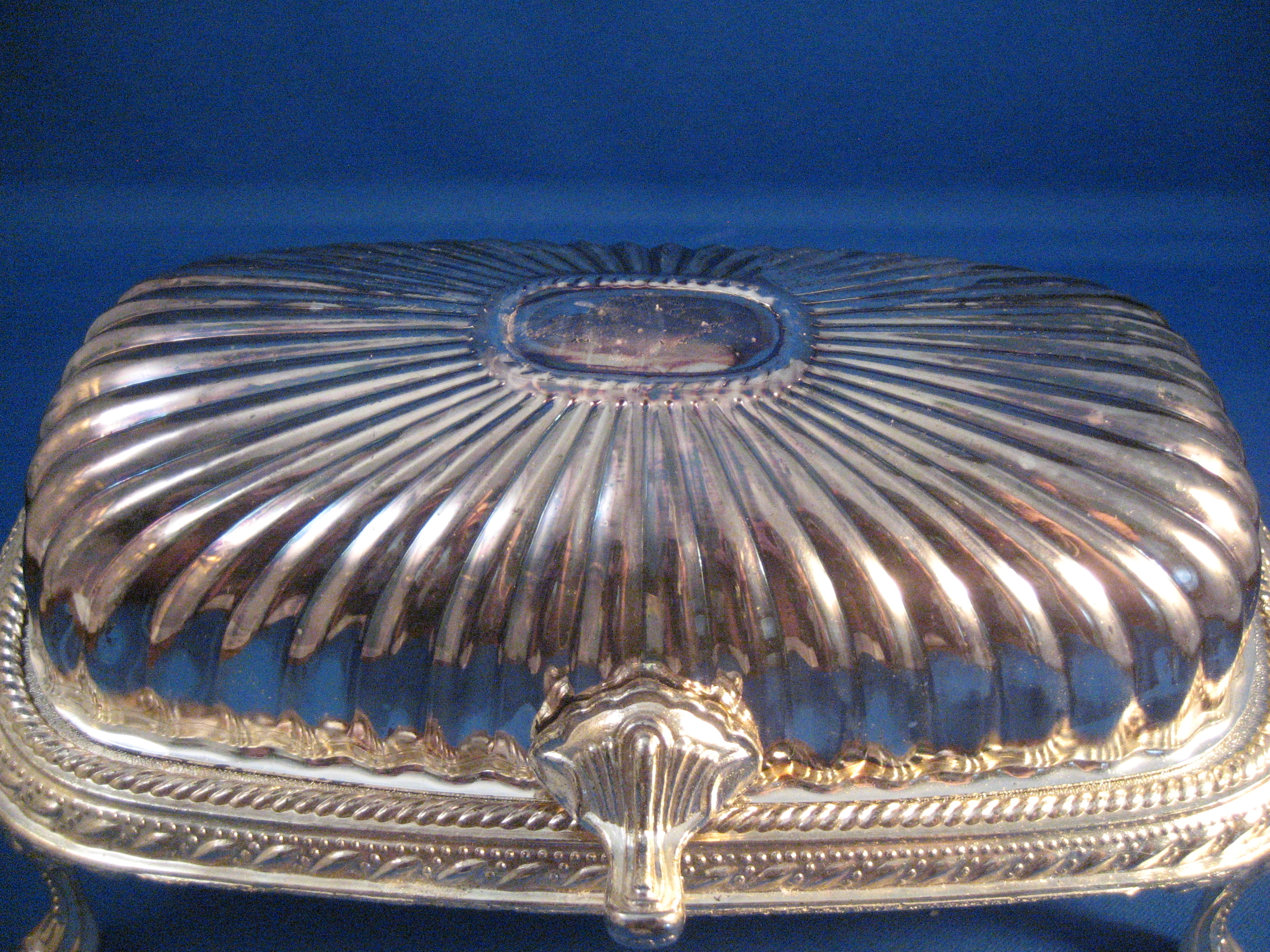 Silver Plated Rogers Footed Butter Dish