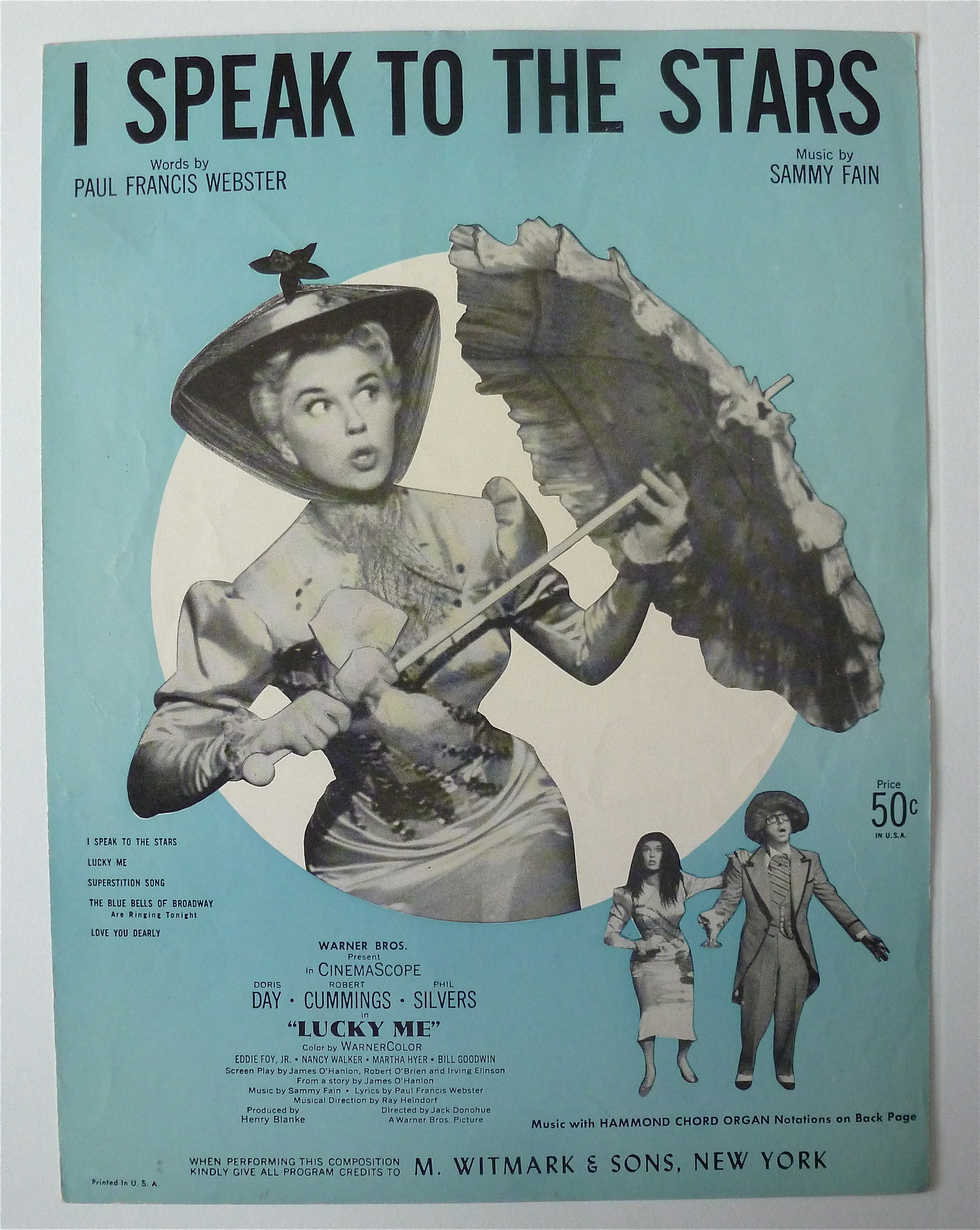 Sheet Music For 1956 I Speak To The Stars