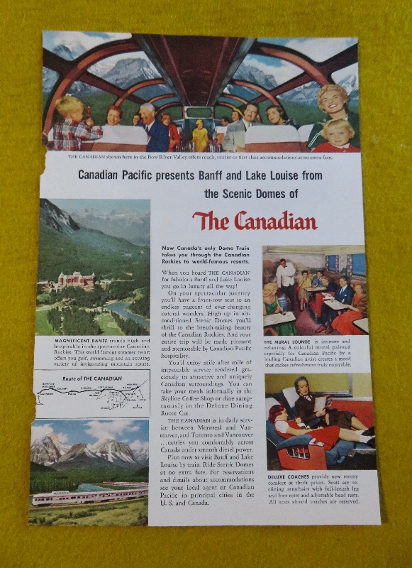 1956 Canadian Pacific with the Scenic Domes of the Canadian