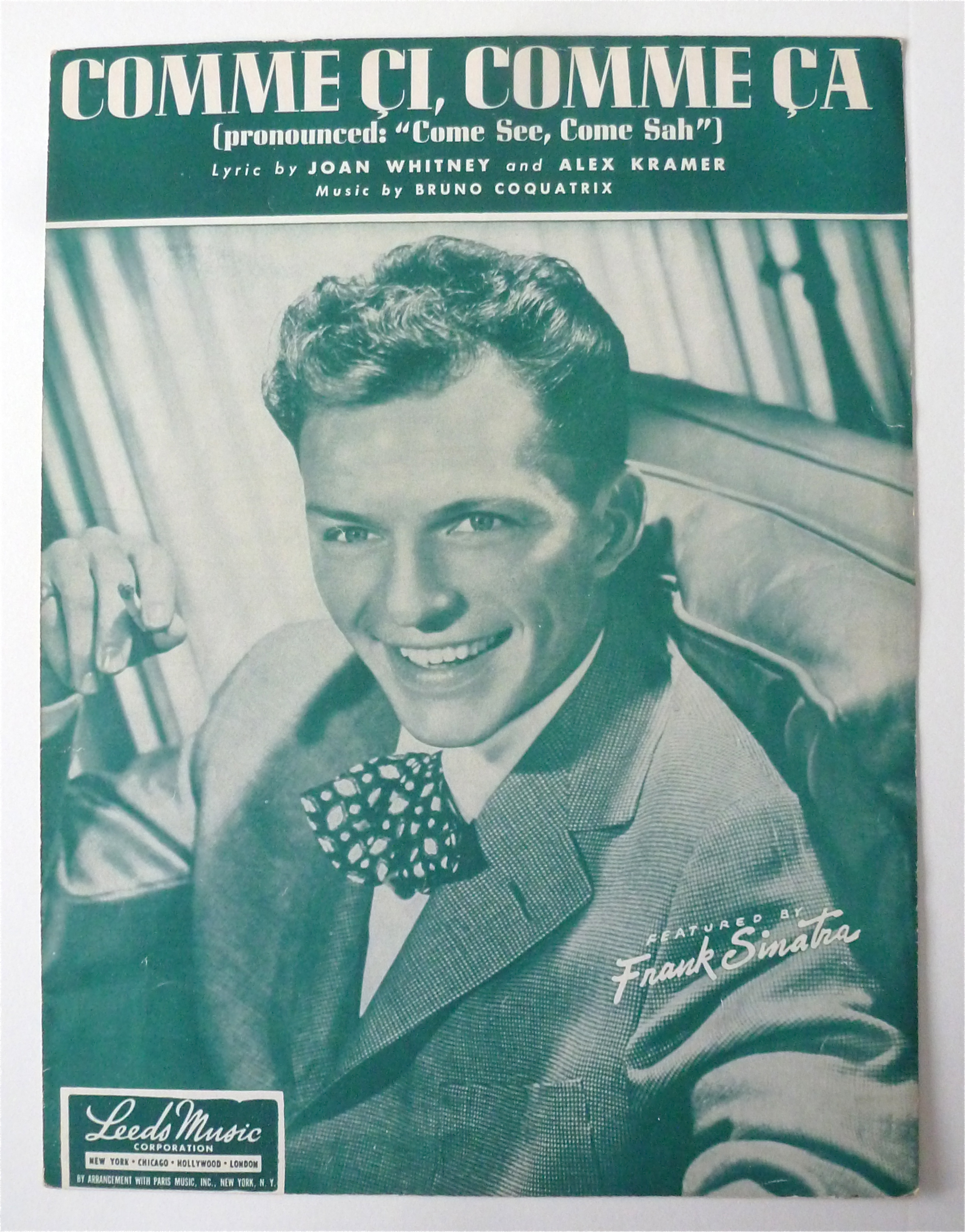 Sheet Music For 1949 Comme Ci, Comme Ca