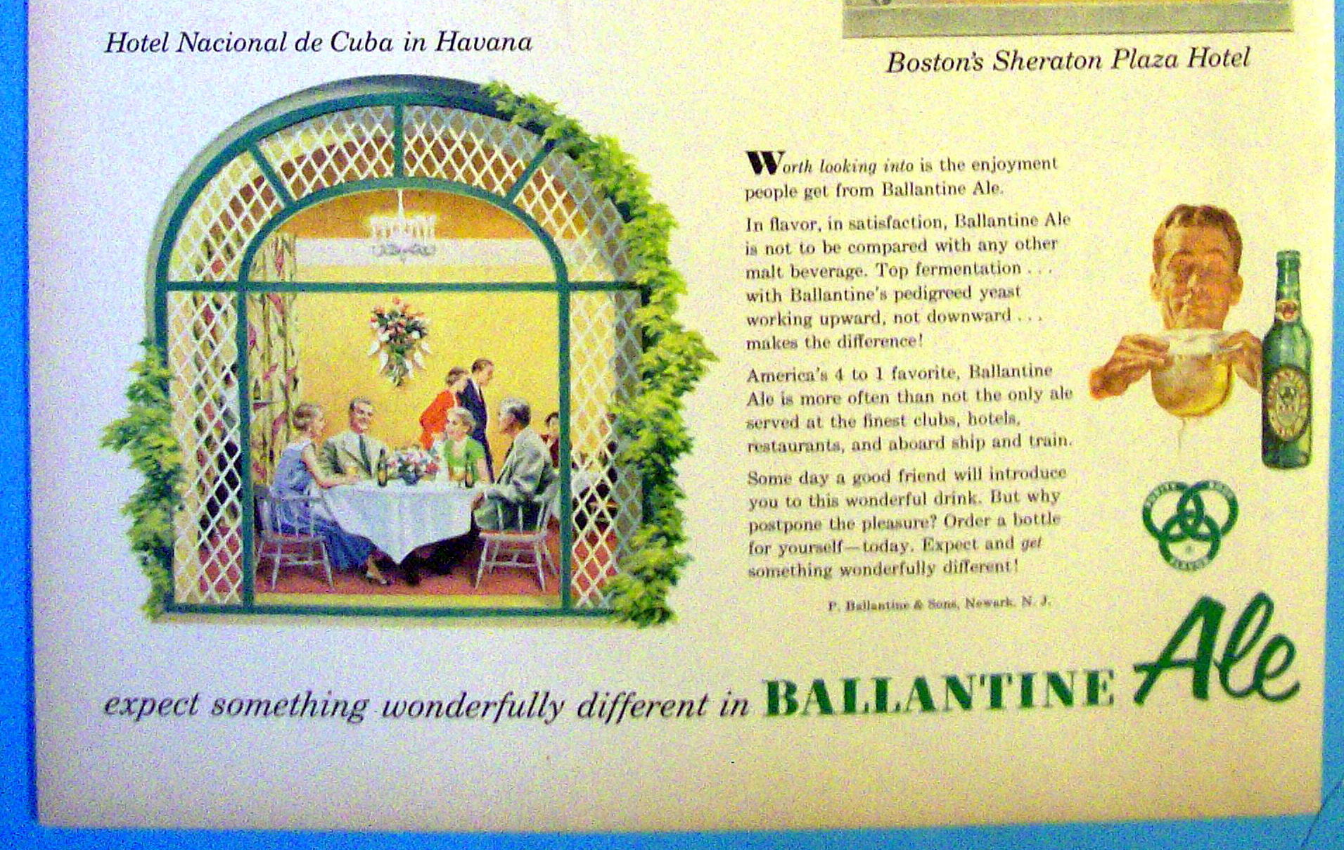 1953 Ballantine Ale with Windows
