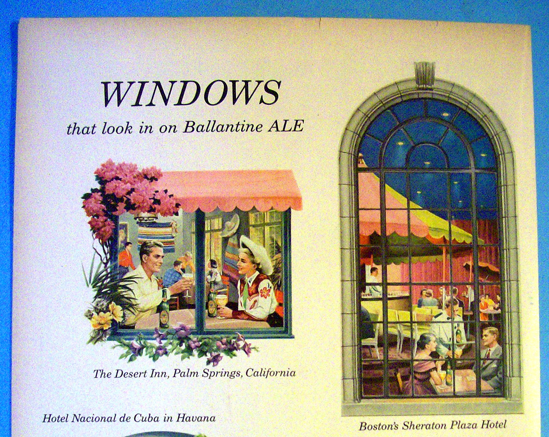 1953 Ballantine Ale with Windows