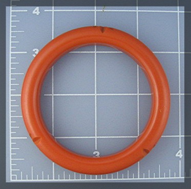 Bakelite Orange Bangle Bracelet Carved Stars