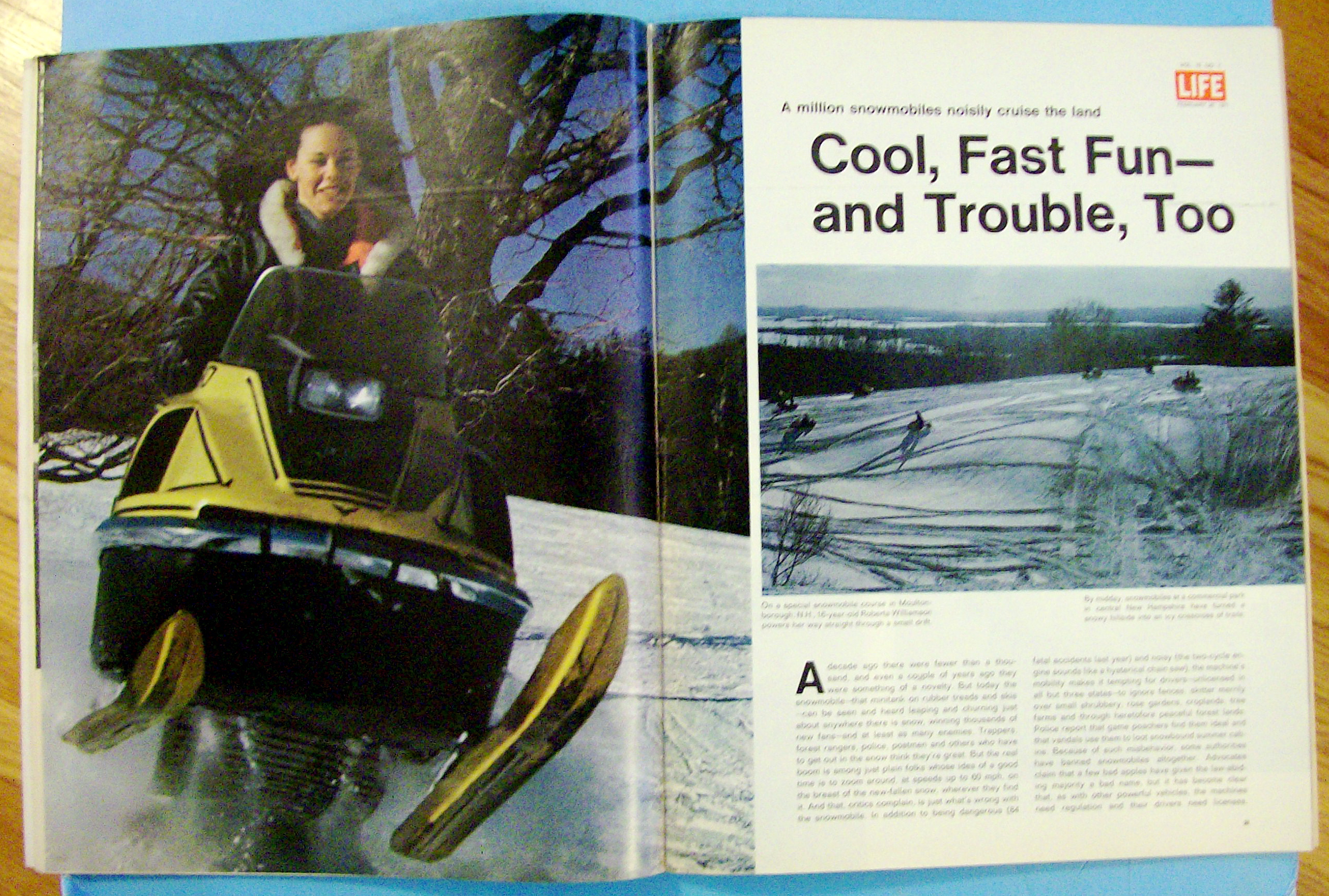 Life Magazine-February 26, 1971-Uproar Over Snowmobiles