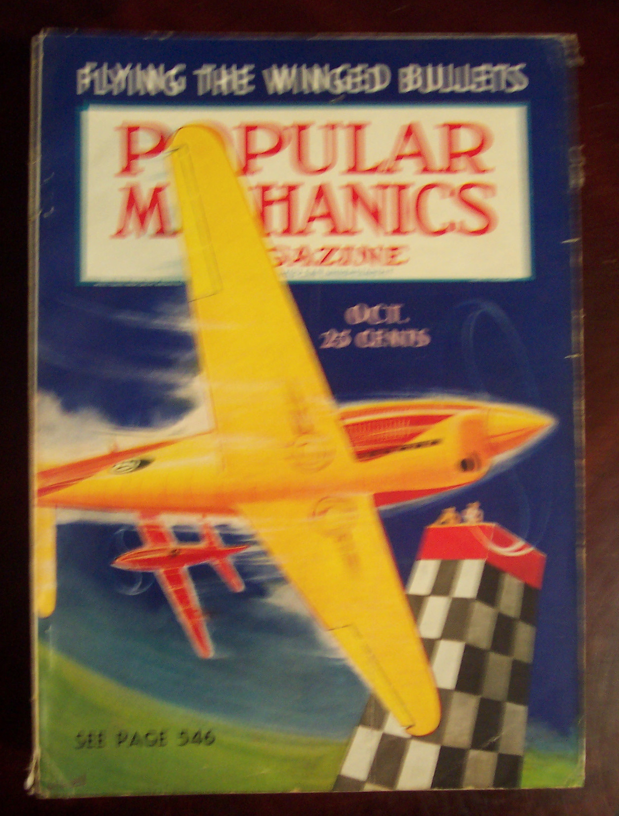 Popular Mechanics Magazine-October 1938-Winged Bullets