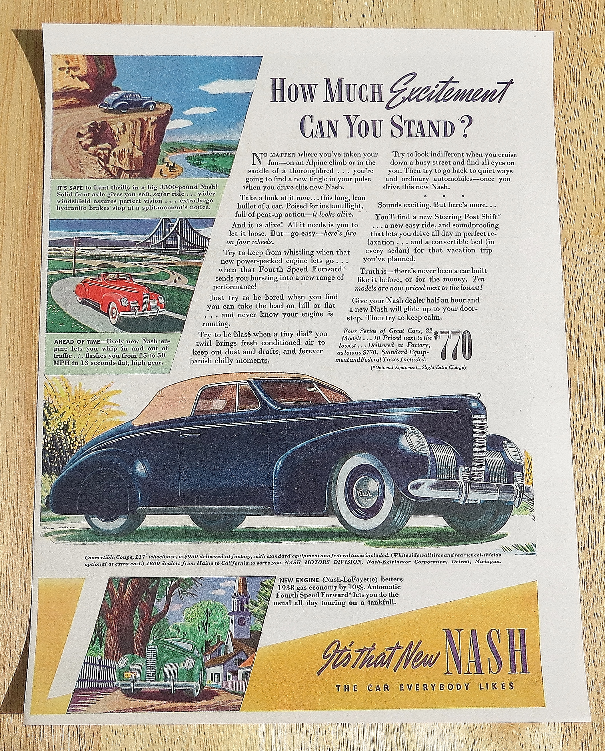 1939 Nash With The Convertible Coupe