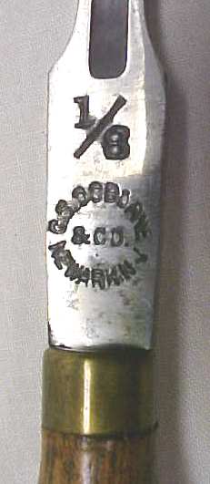 C. S. Osborne Leather Working Chisel Tool 1/4 inch