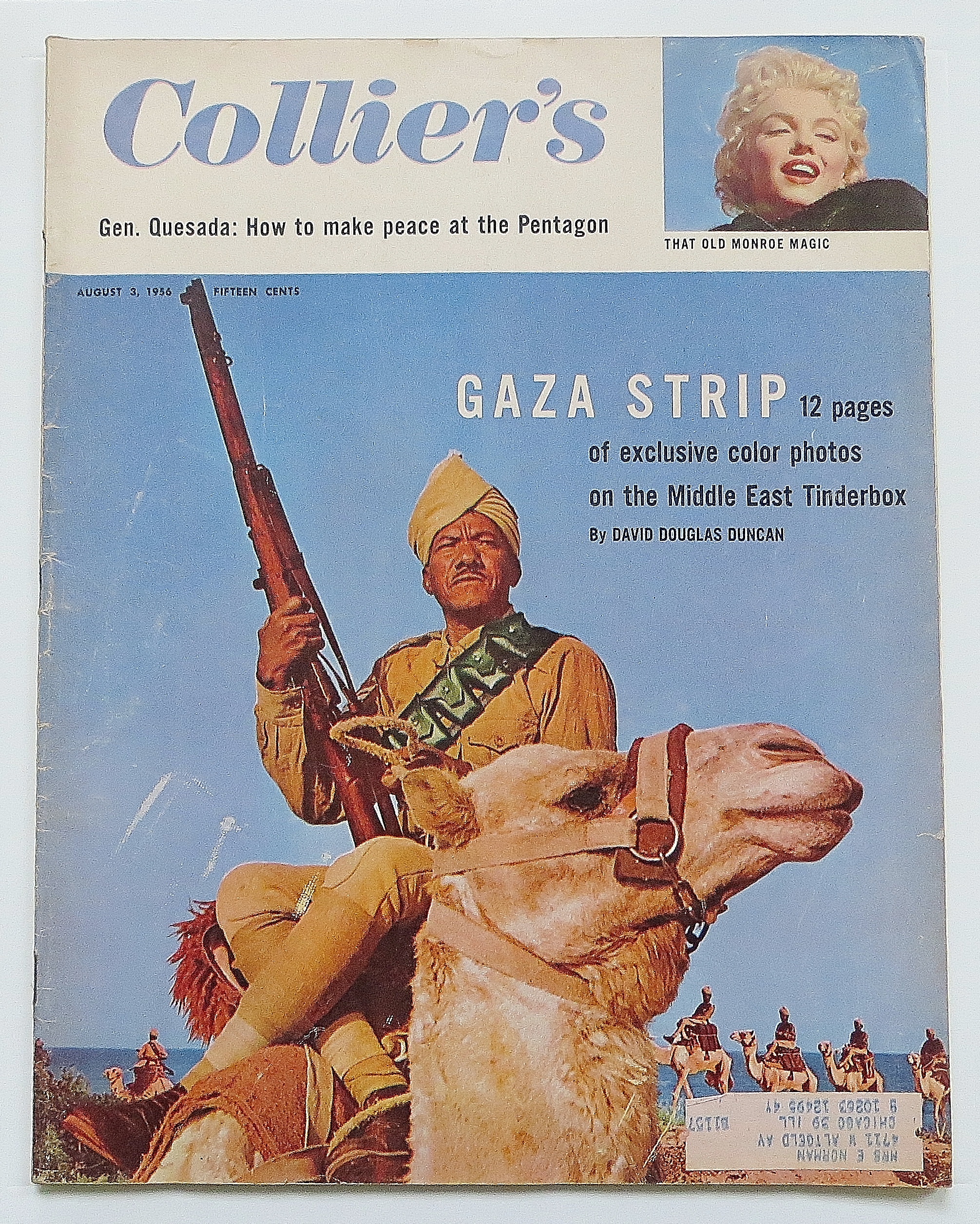Collier's Magazine August 3, 1956 Gaza Strip