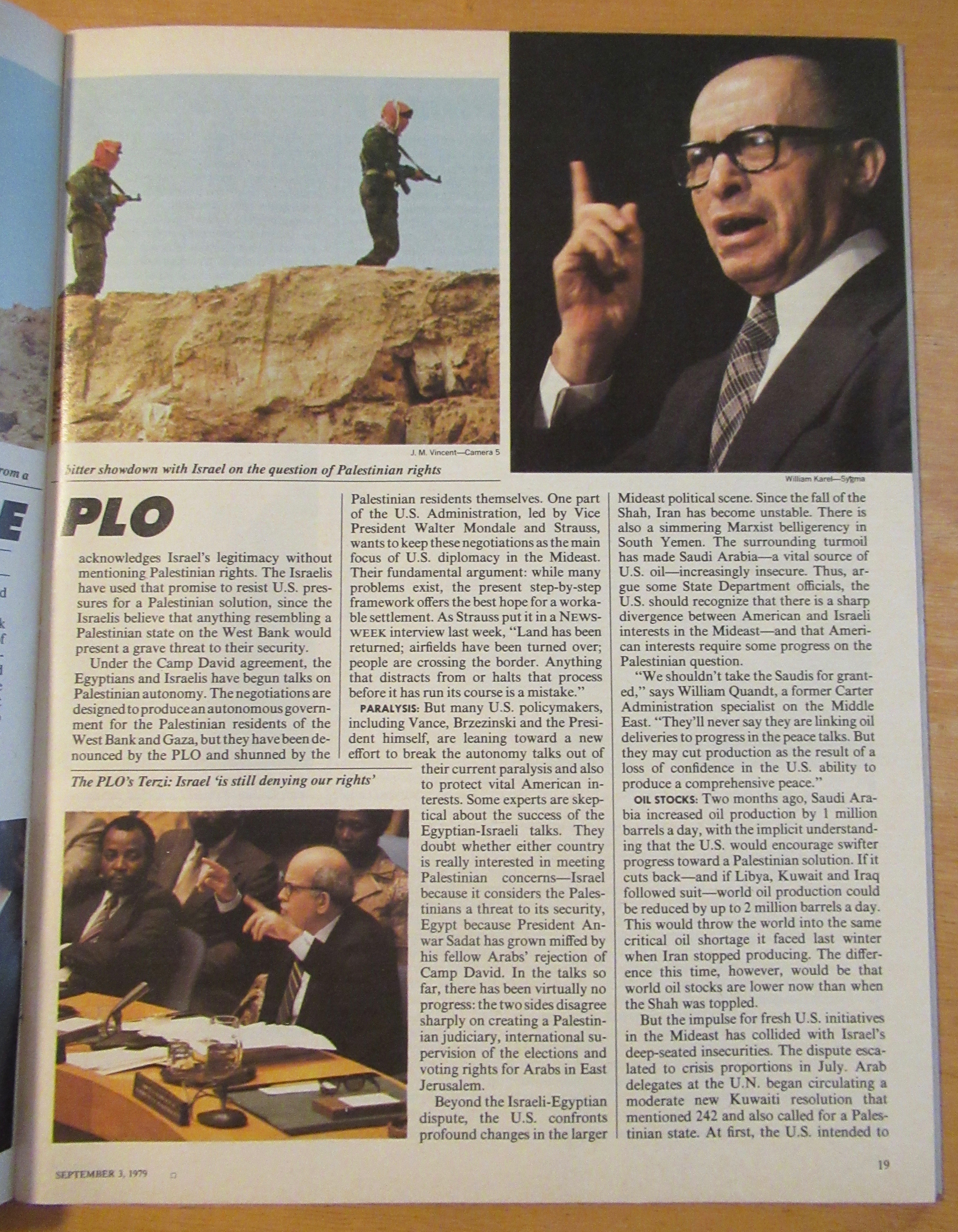 Newsweek Magazine-September 3, 1979-The PLO