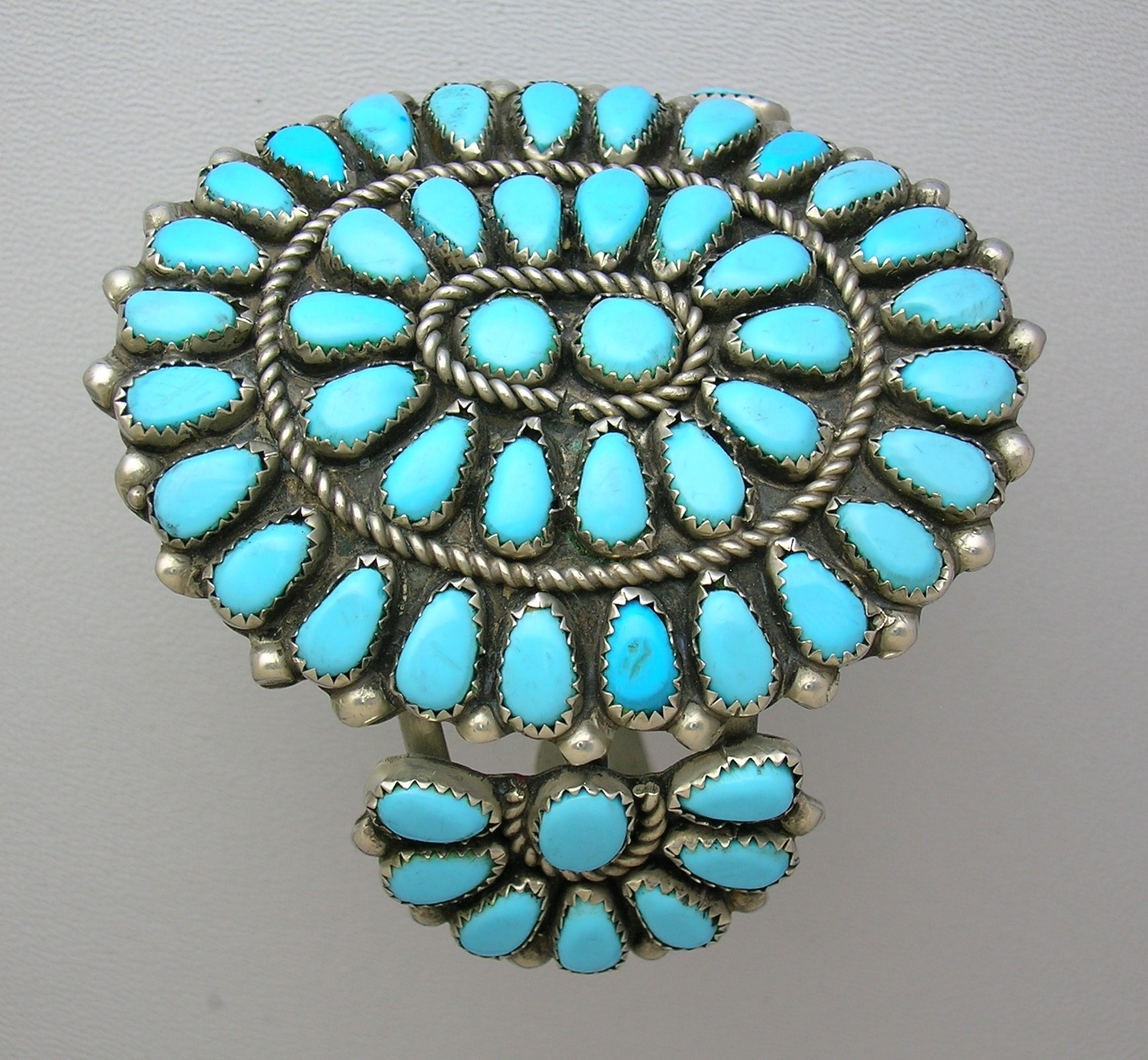 Navajo Pawn Turquoise Sterling Silver Cuff