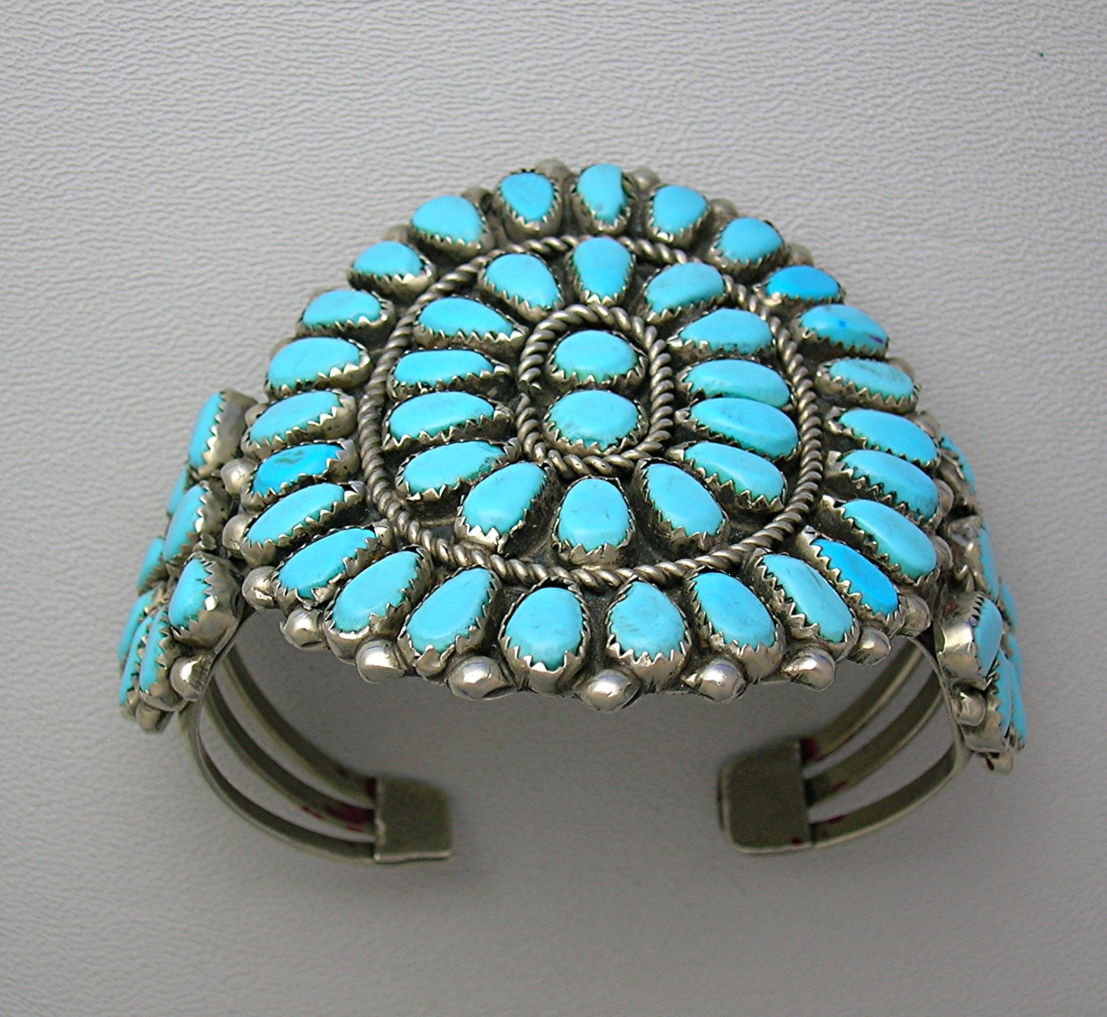 Navajo Pawn Turquoise Sterling Silver Cuff