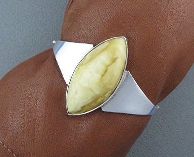 Sterling Silver butterscotch Amber Bracelet