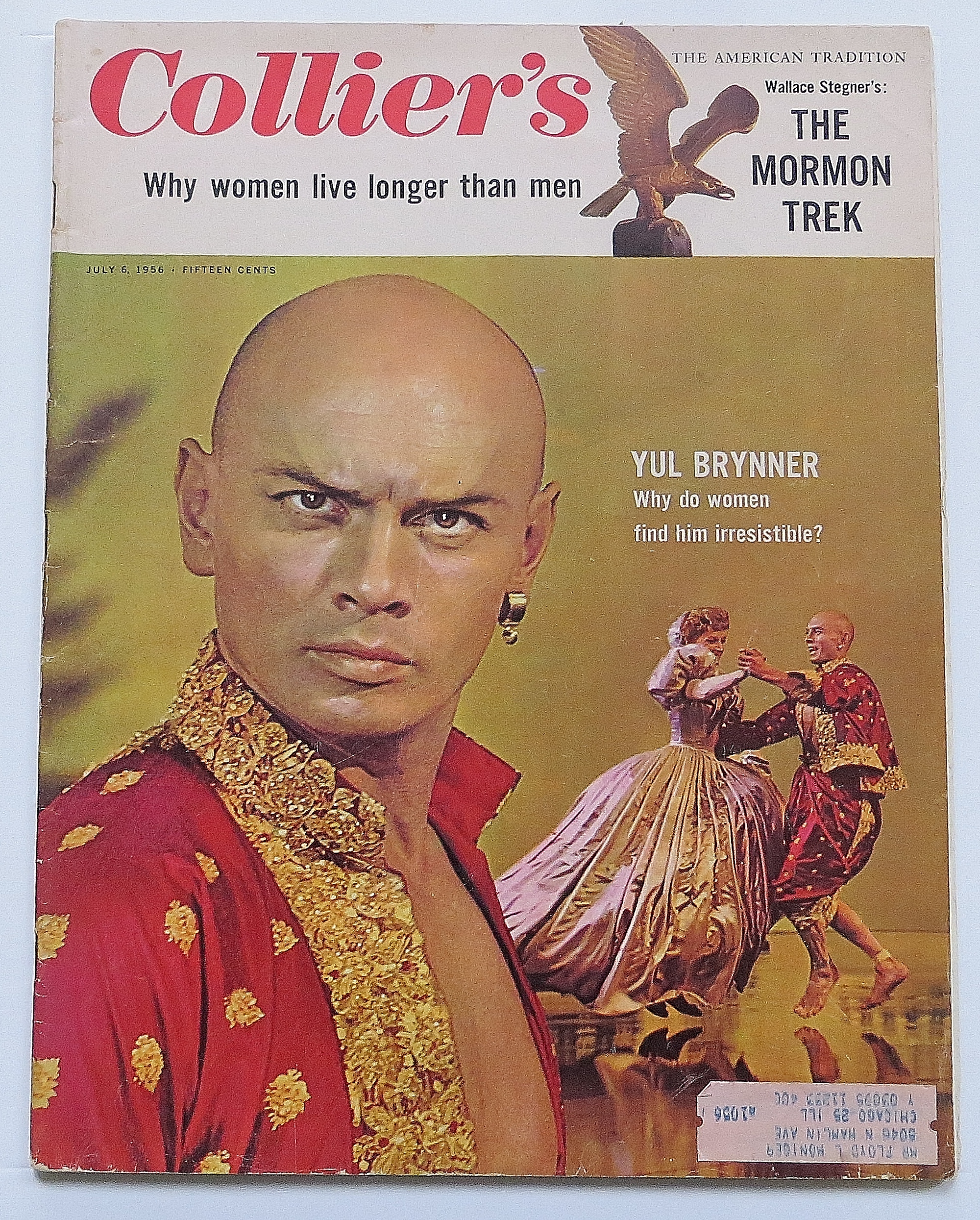 Collier's Magazine July 6, 1956 Yul Brynner