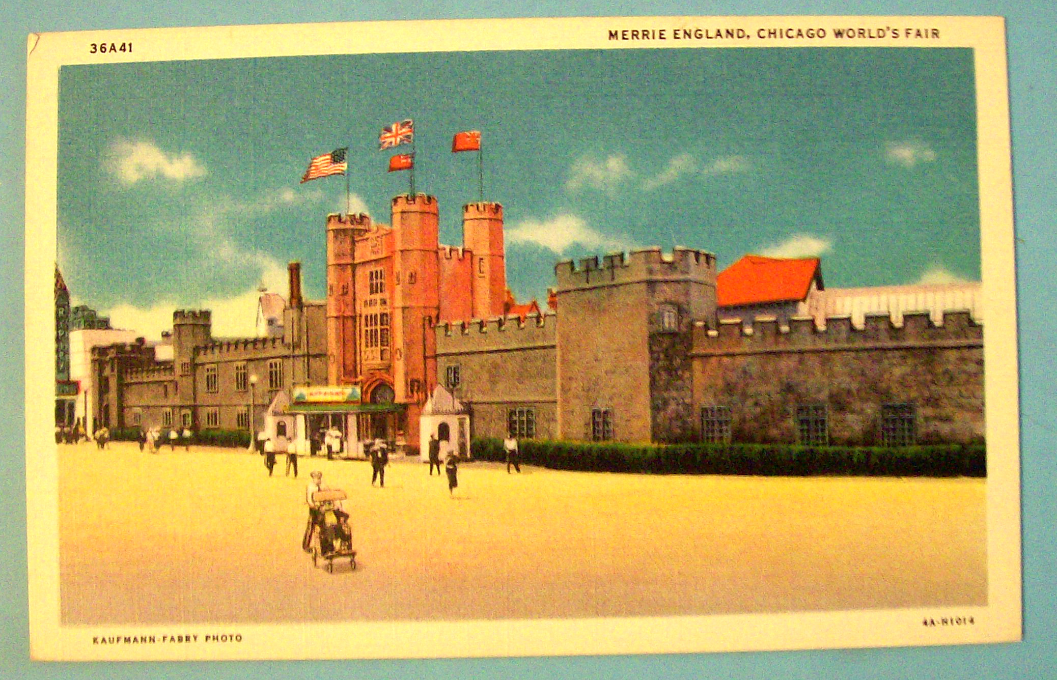 1933 Century of Progress, Merrie England Postcard