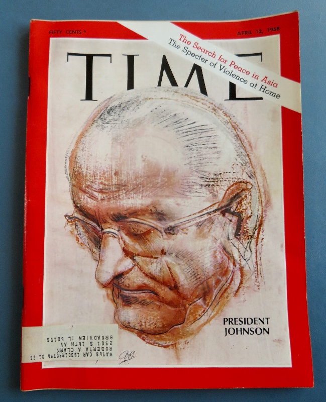 Time Magazine April 12, 1968 President Johnson
