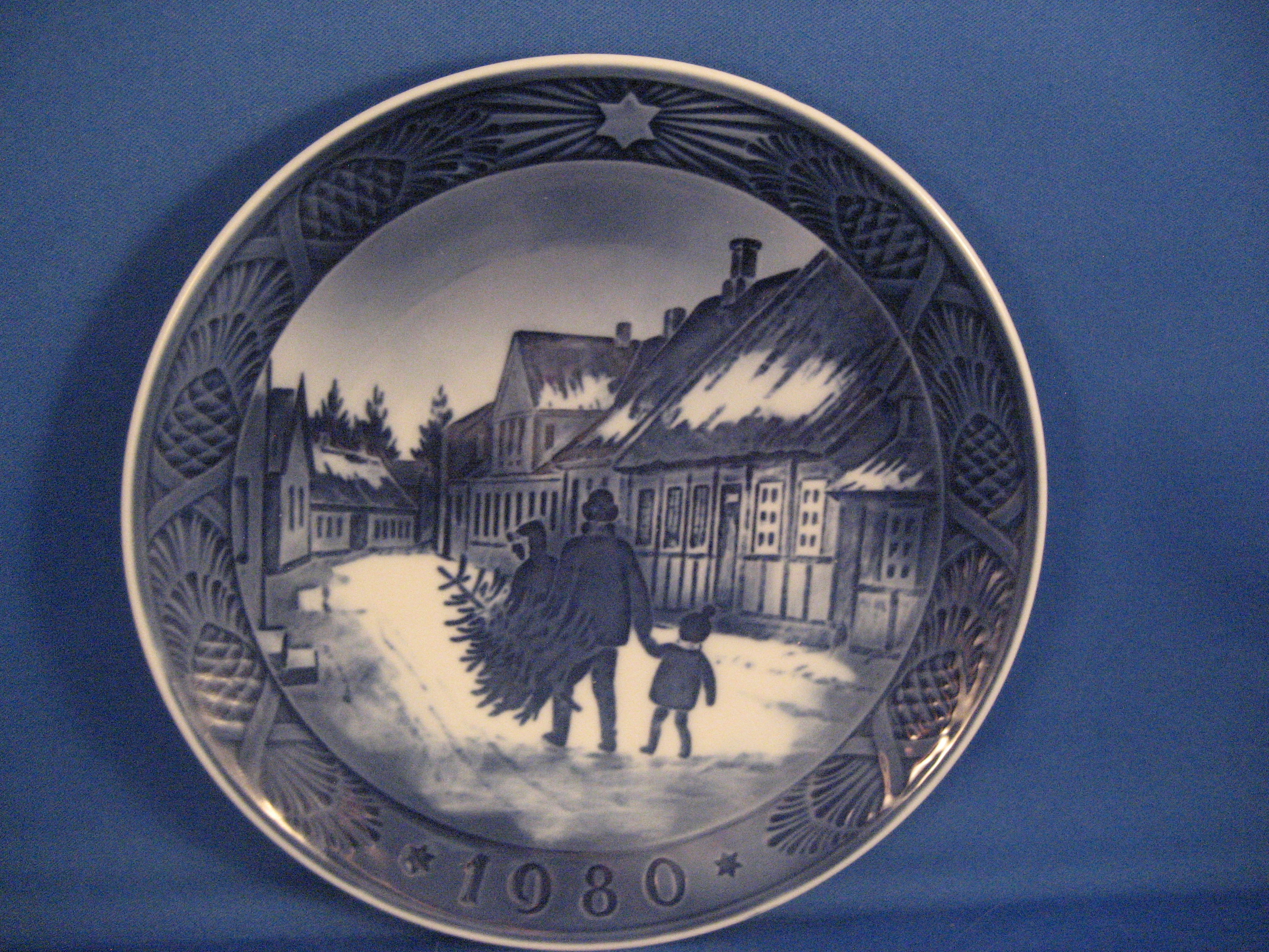 Royal Copenhagen Bringing Home Christmas Plate