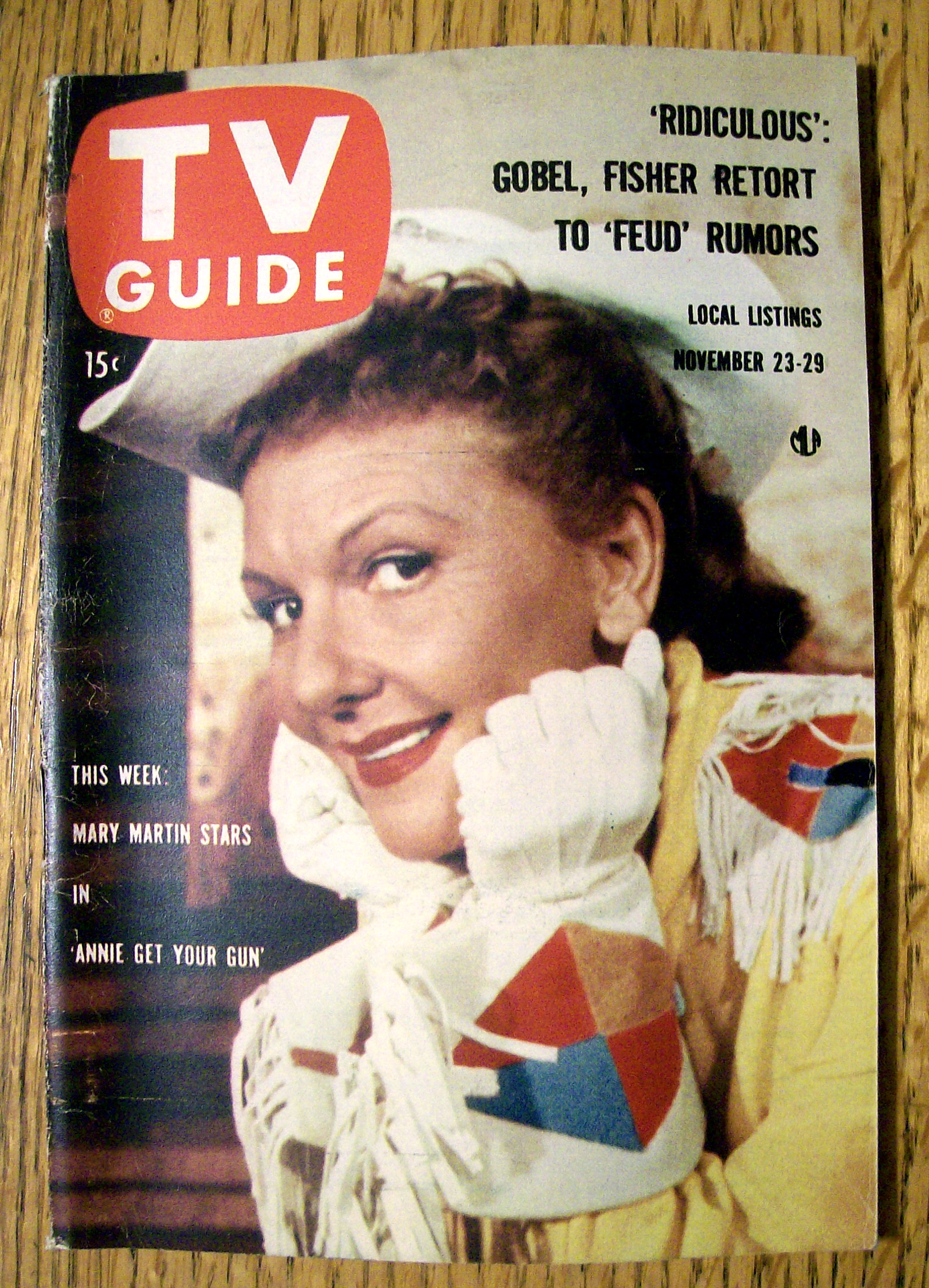 TV Guide - November 23-29, 1957 - Mary Martin