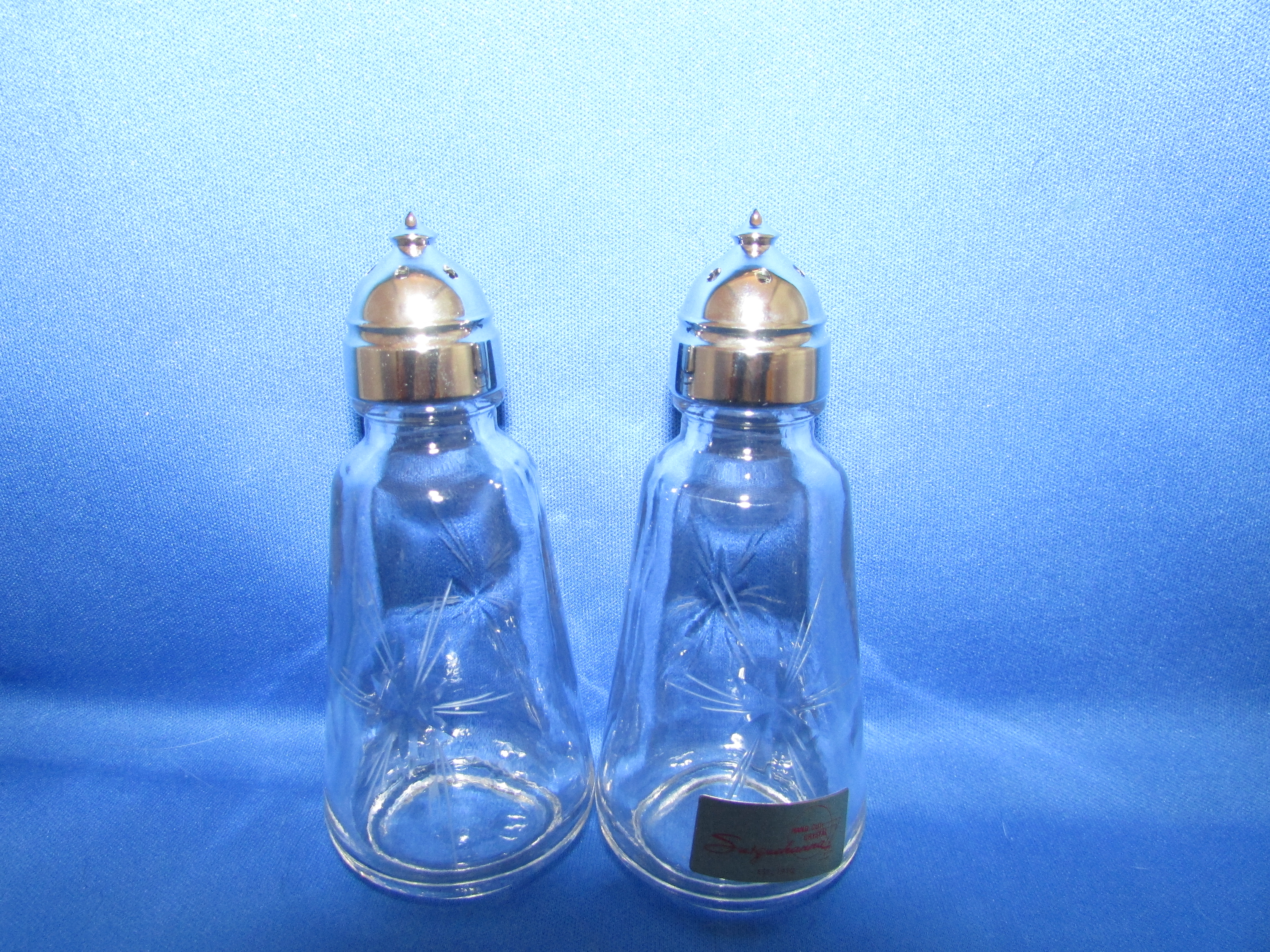 Susquehanna Hand Cut Salt and Pepper Shakers