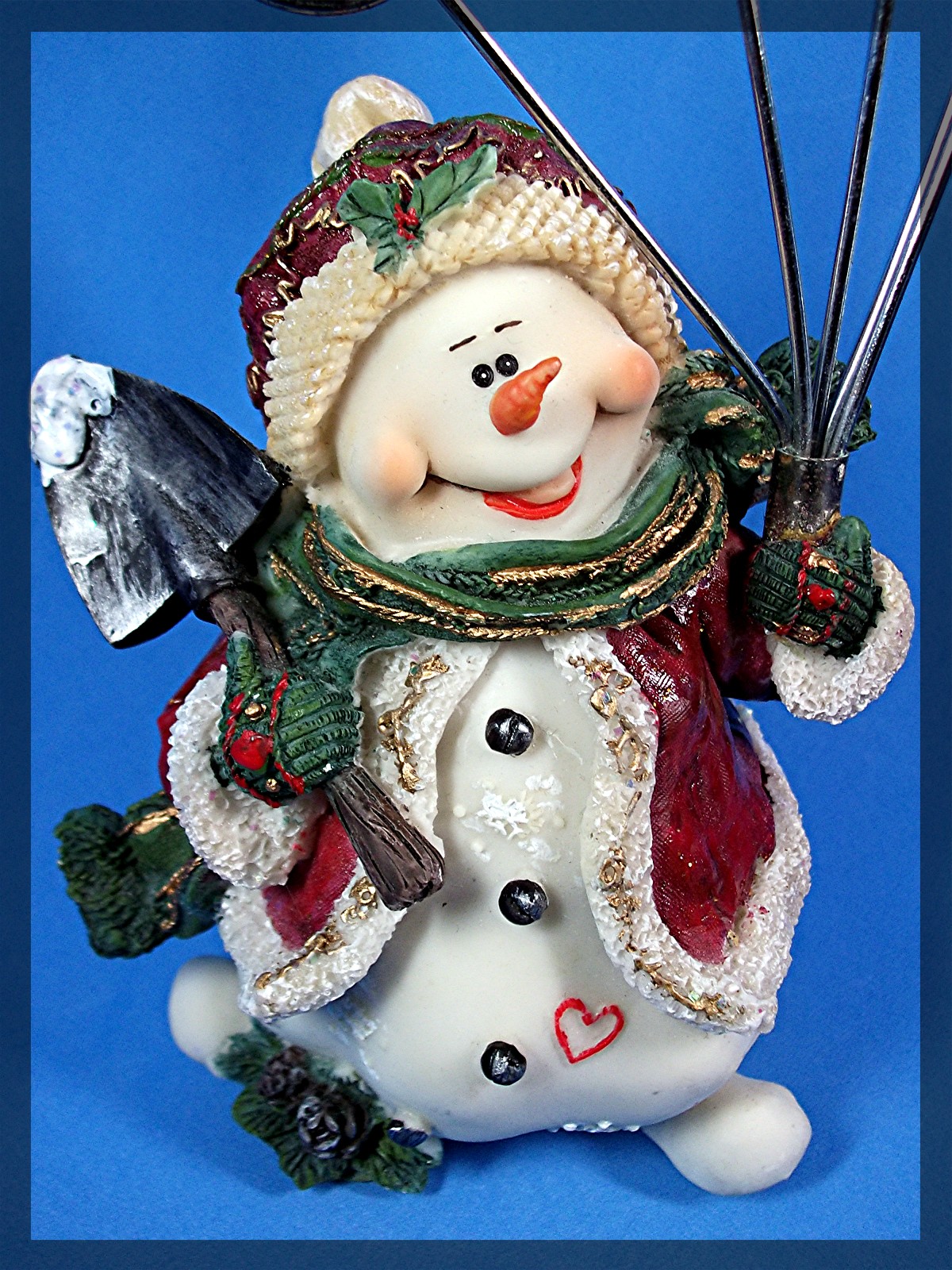 Snow Man Christmas Card holder
