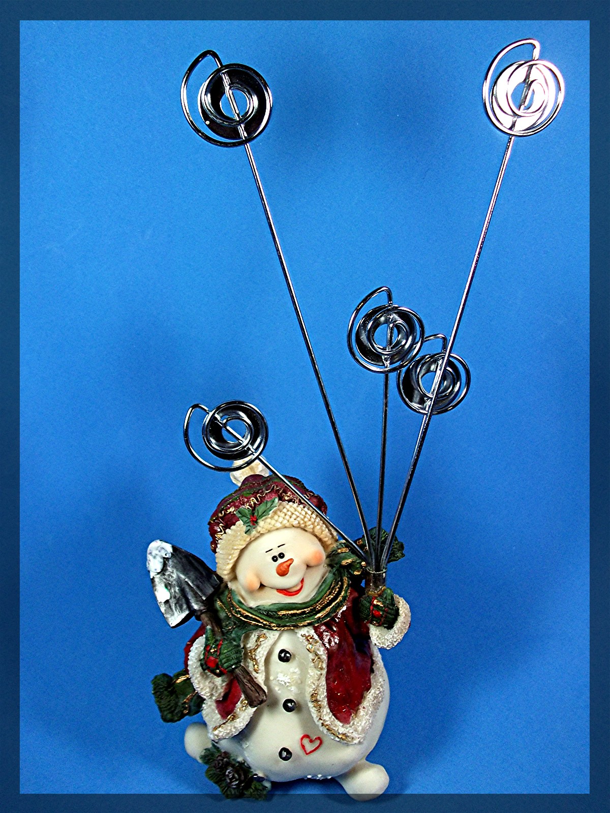 Snow Man Christmas Card holder