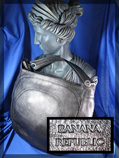Bag Banana Republic Gold Pebble Leather