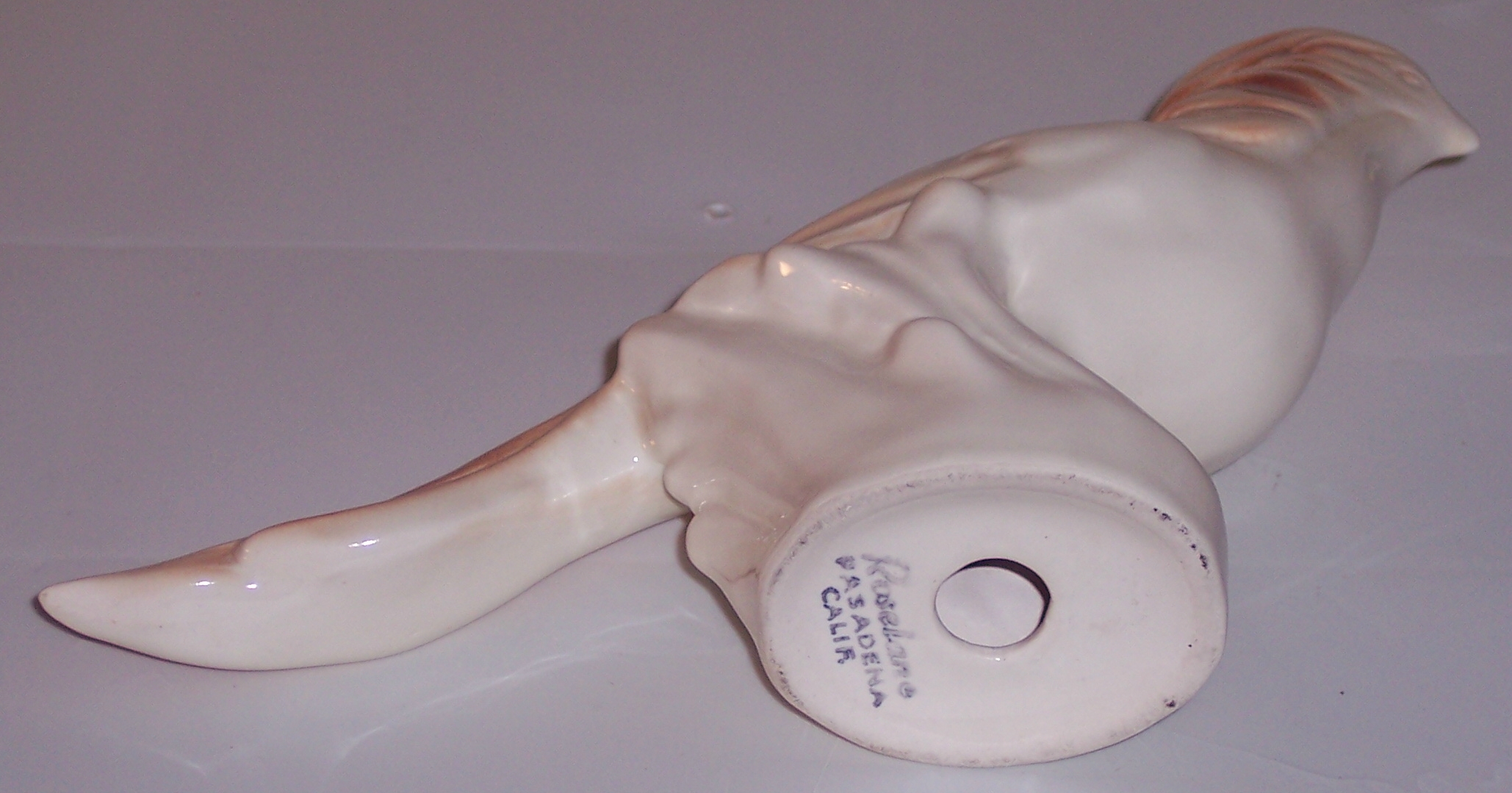 Roselane Pottery Pheasant Figurine!