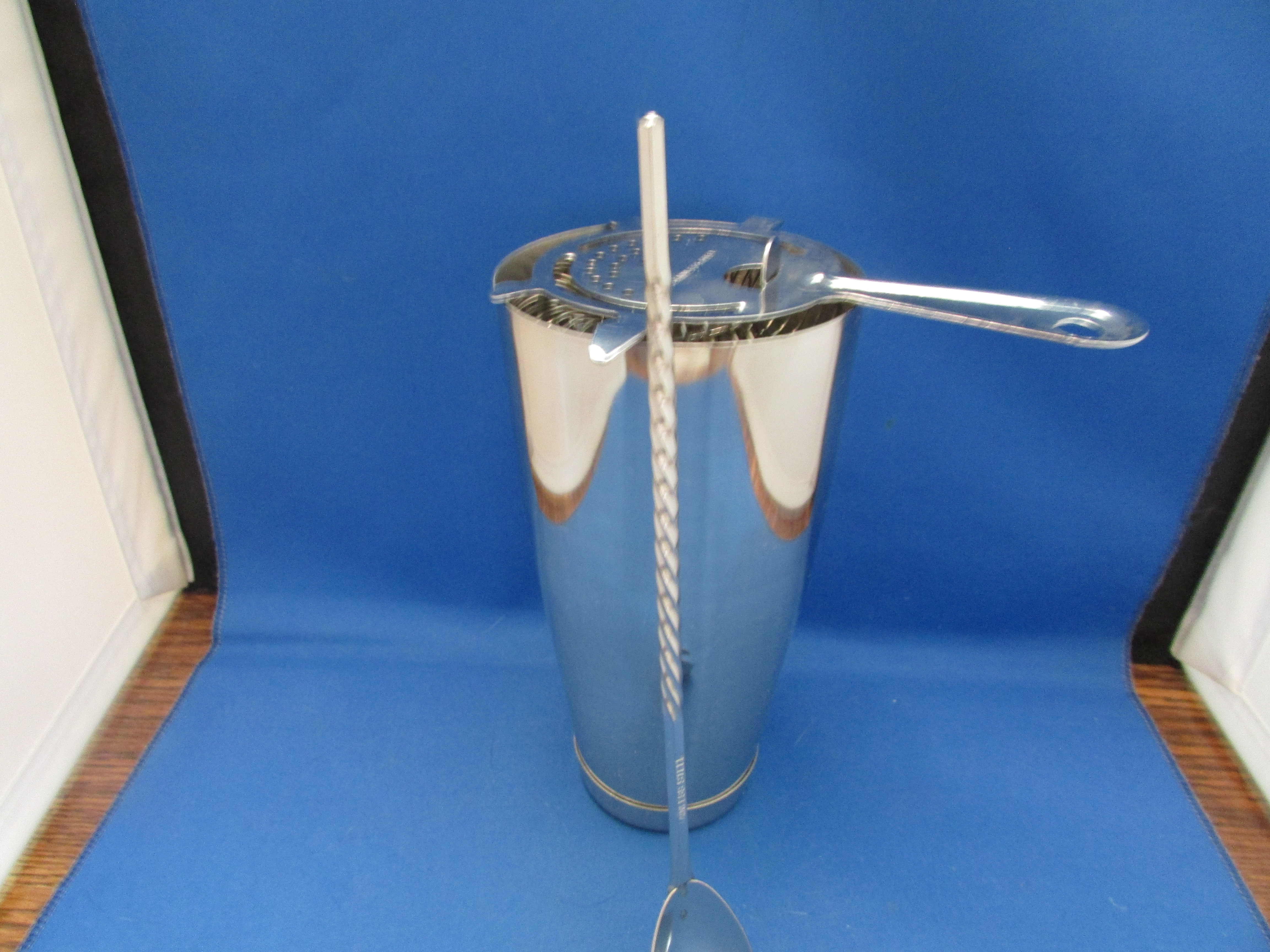Stainless Steel Cocktail Mixer and Strainer