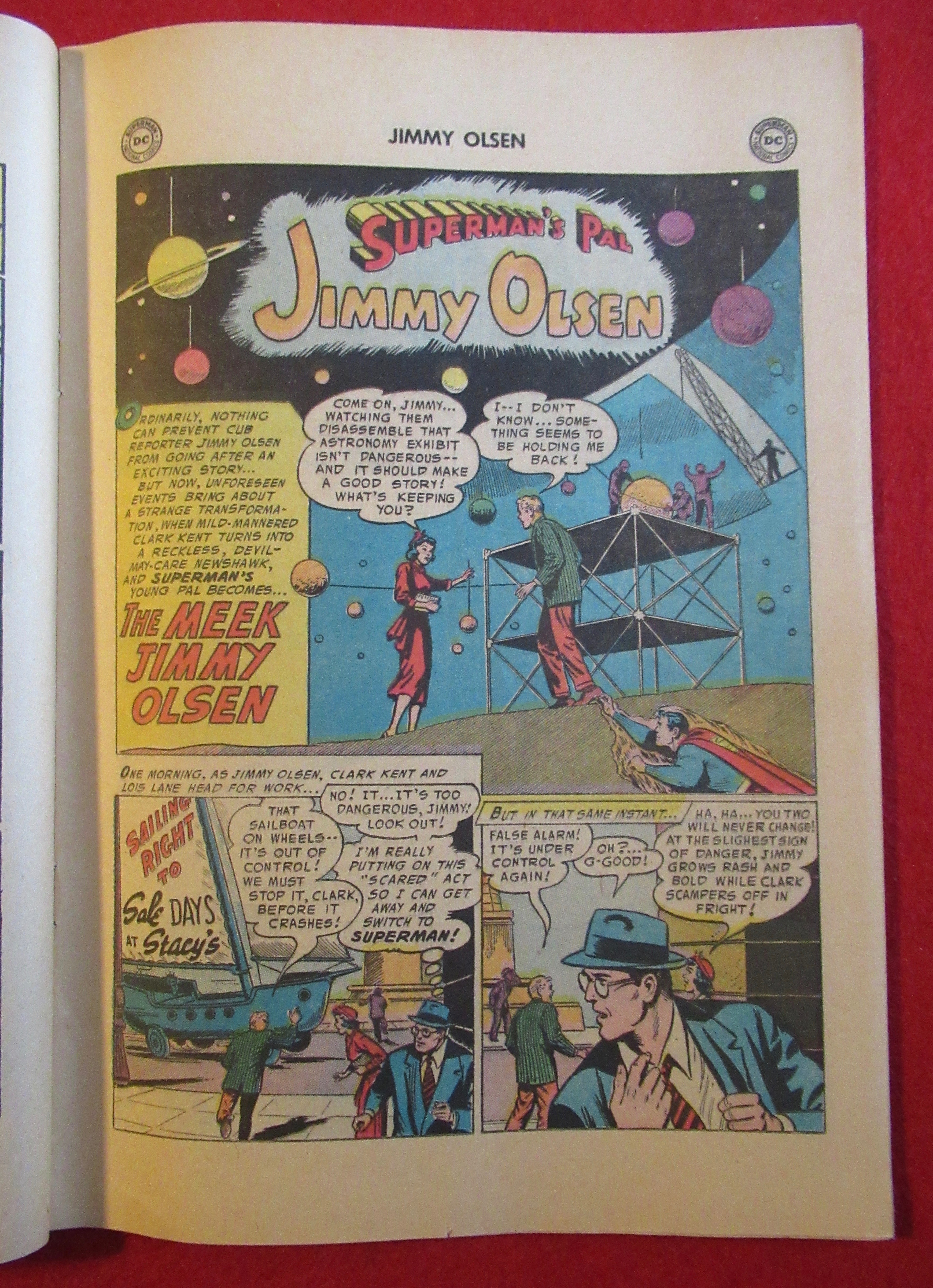 Superman's Pal Jimmy Olsen Comics August 1956