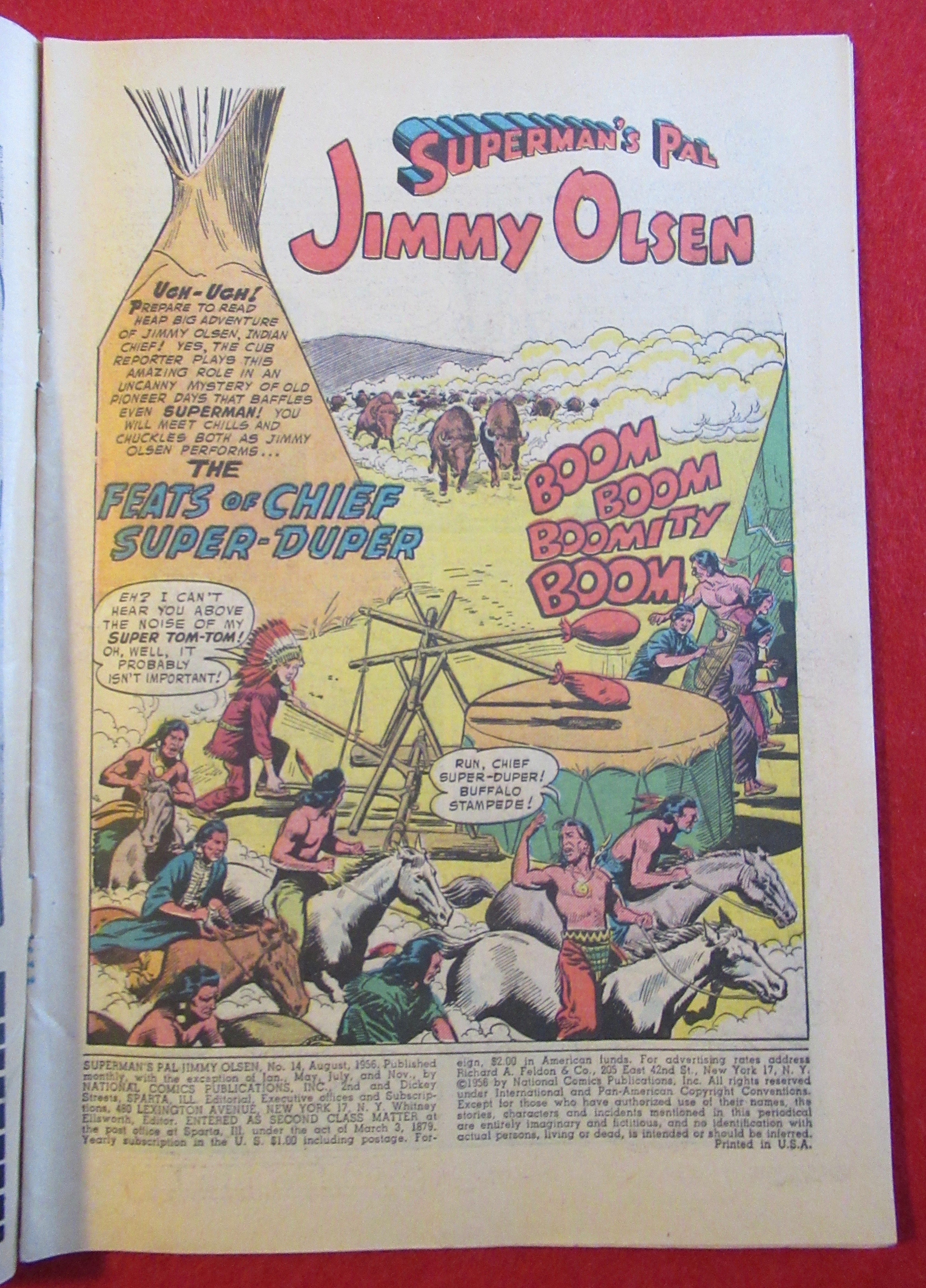 Superman's Pal Jimmy Olsen Comics August 1956