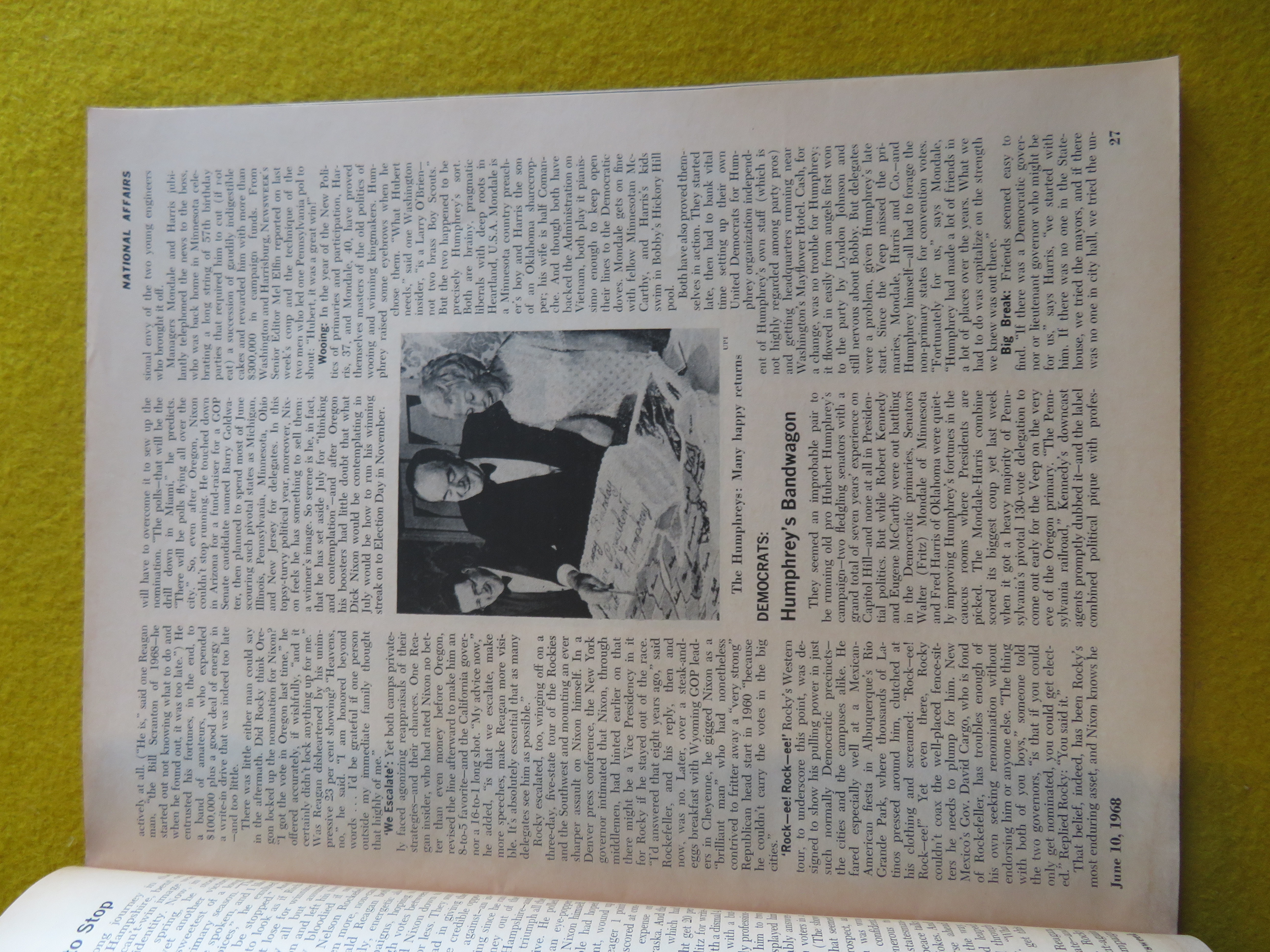 Newsweek Magazine June 10, 1968 Showdown in France