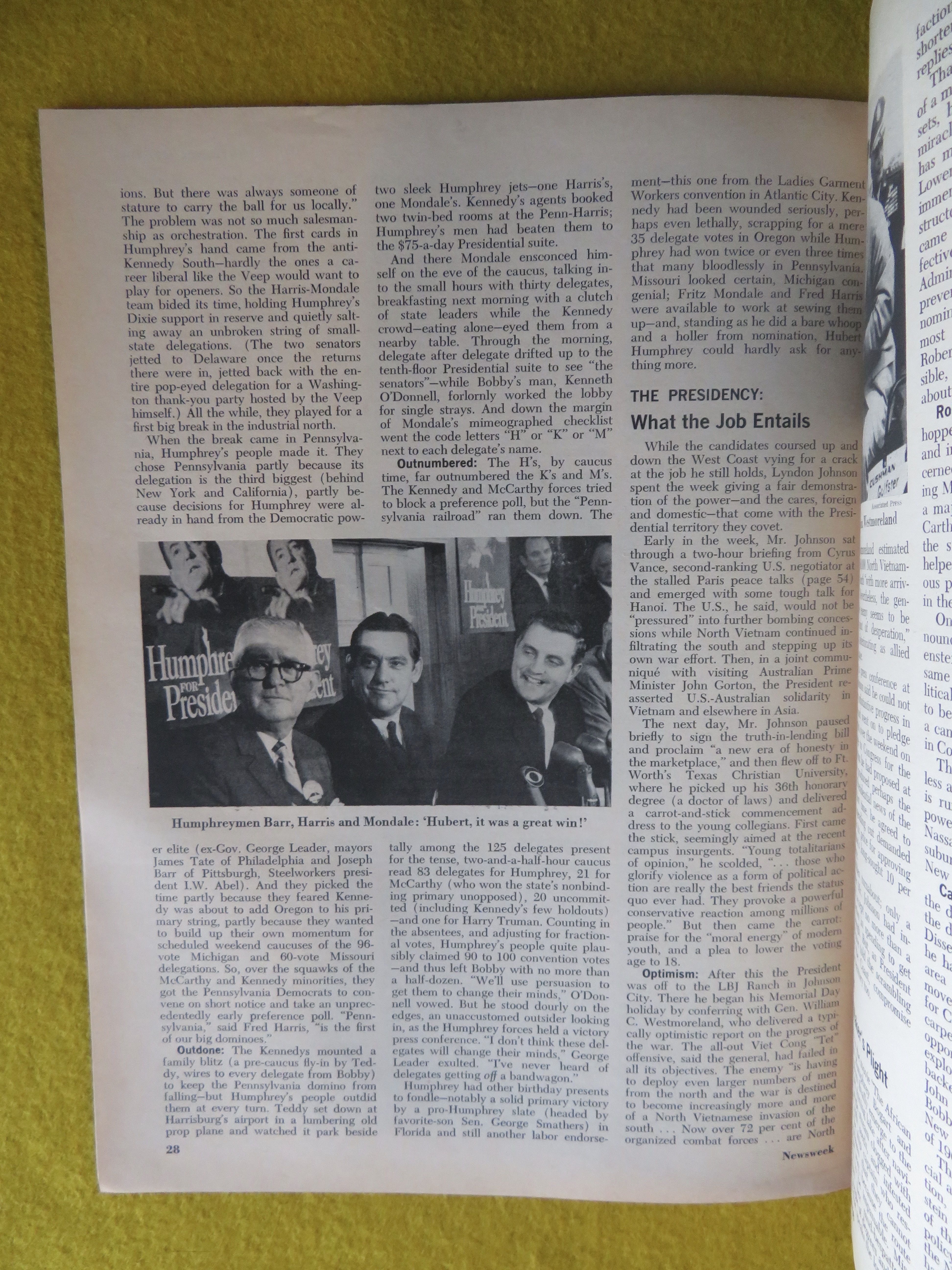 Newsweek Magazine June 10, 1968 Showdown in France