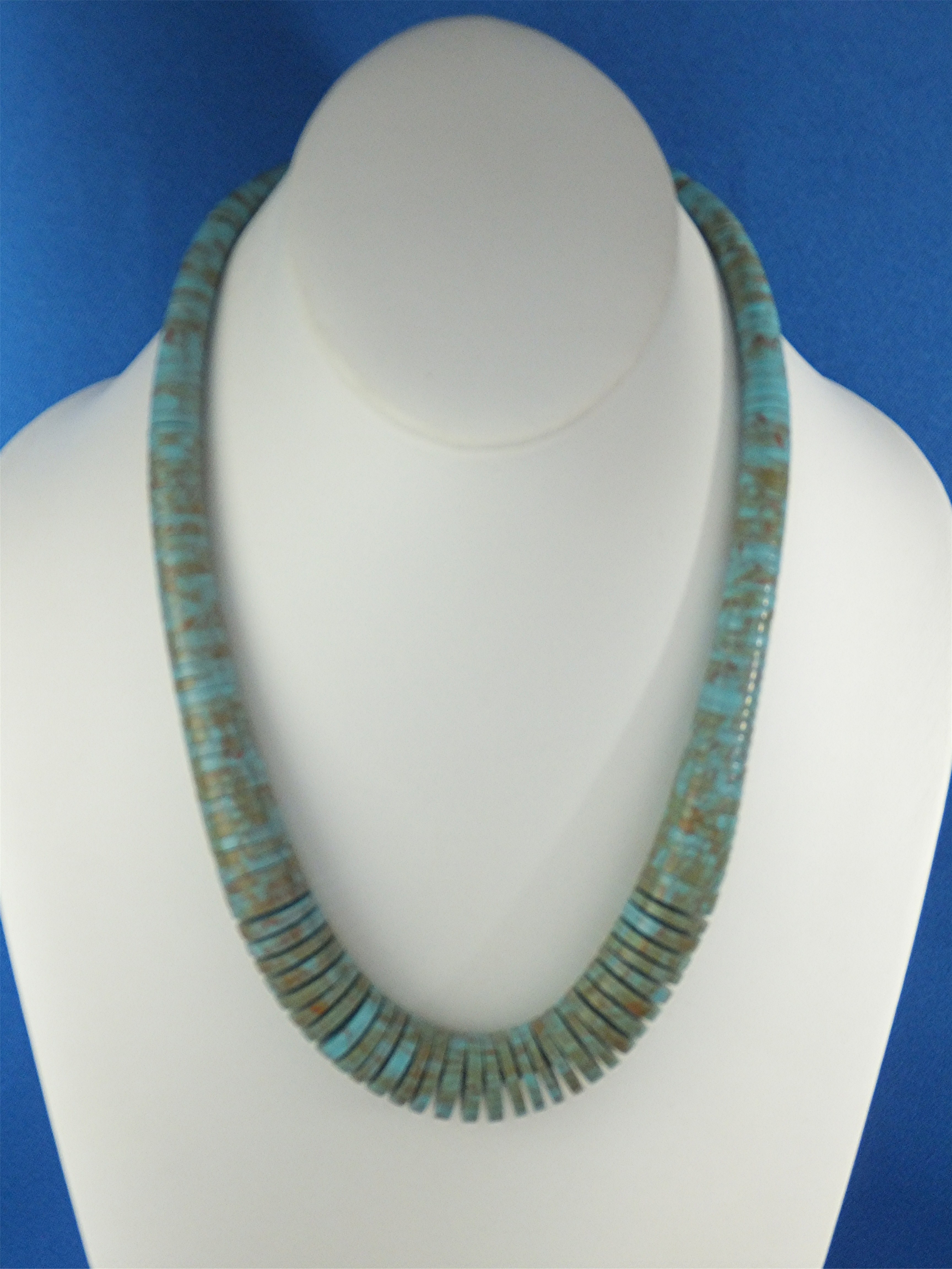 Necklace Kingman Turquoise Old Pawn CM USA