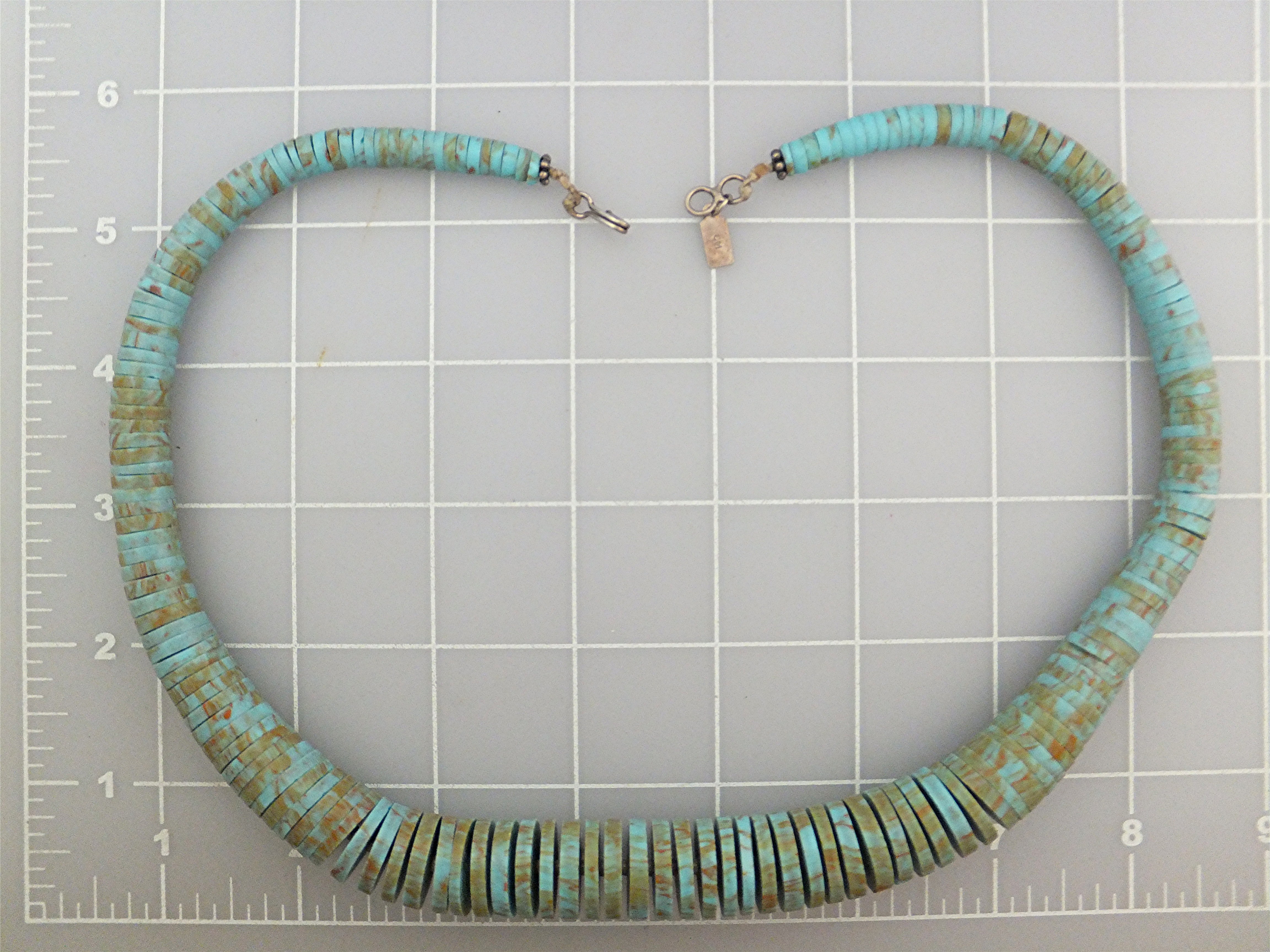 Necklace Kingman Turquoise Old Pawn CM USA