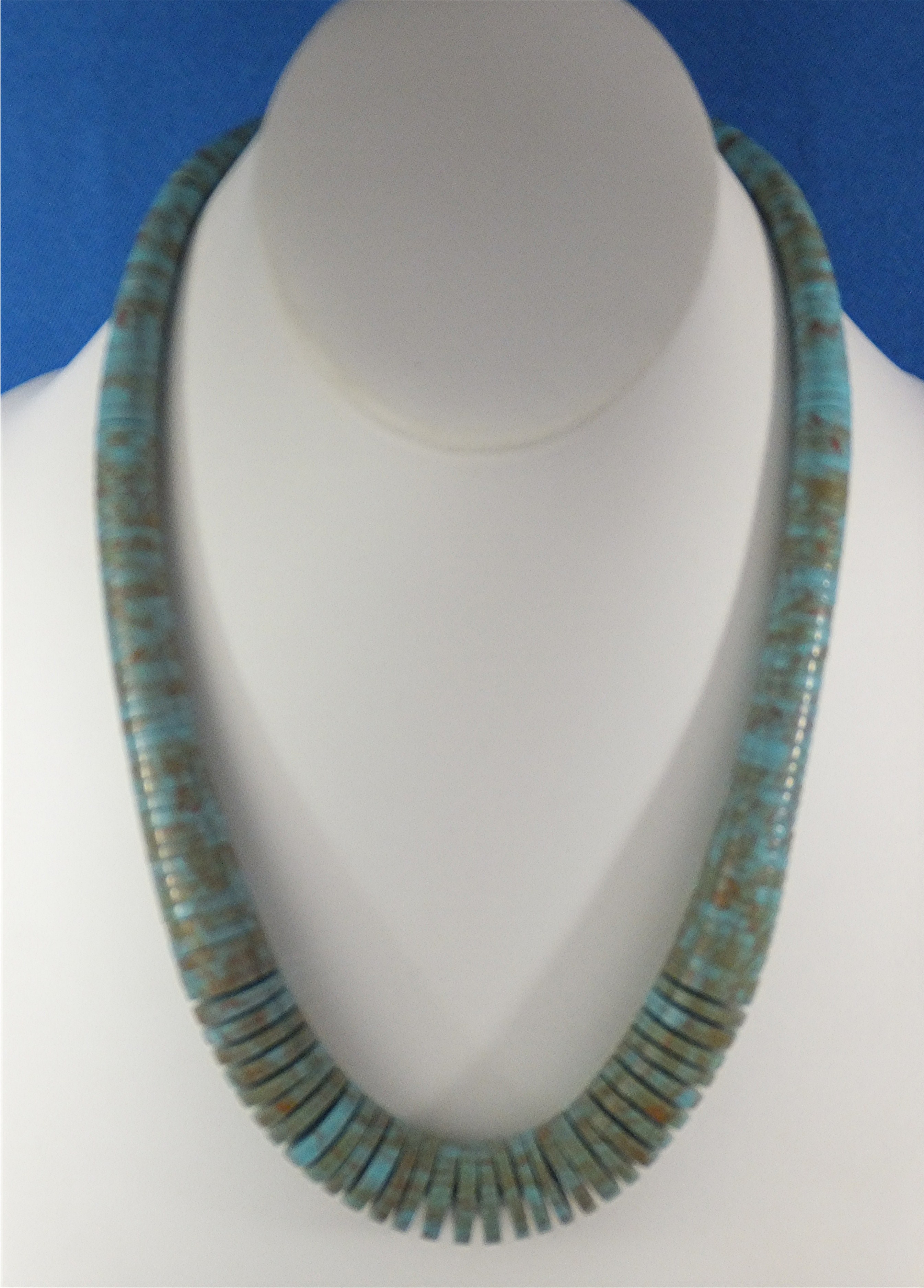 Necklace Kingman Turquoise Old Pawn CM USA