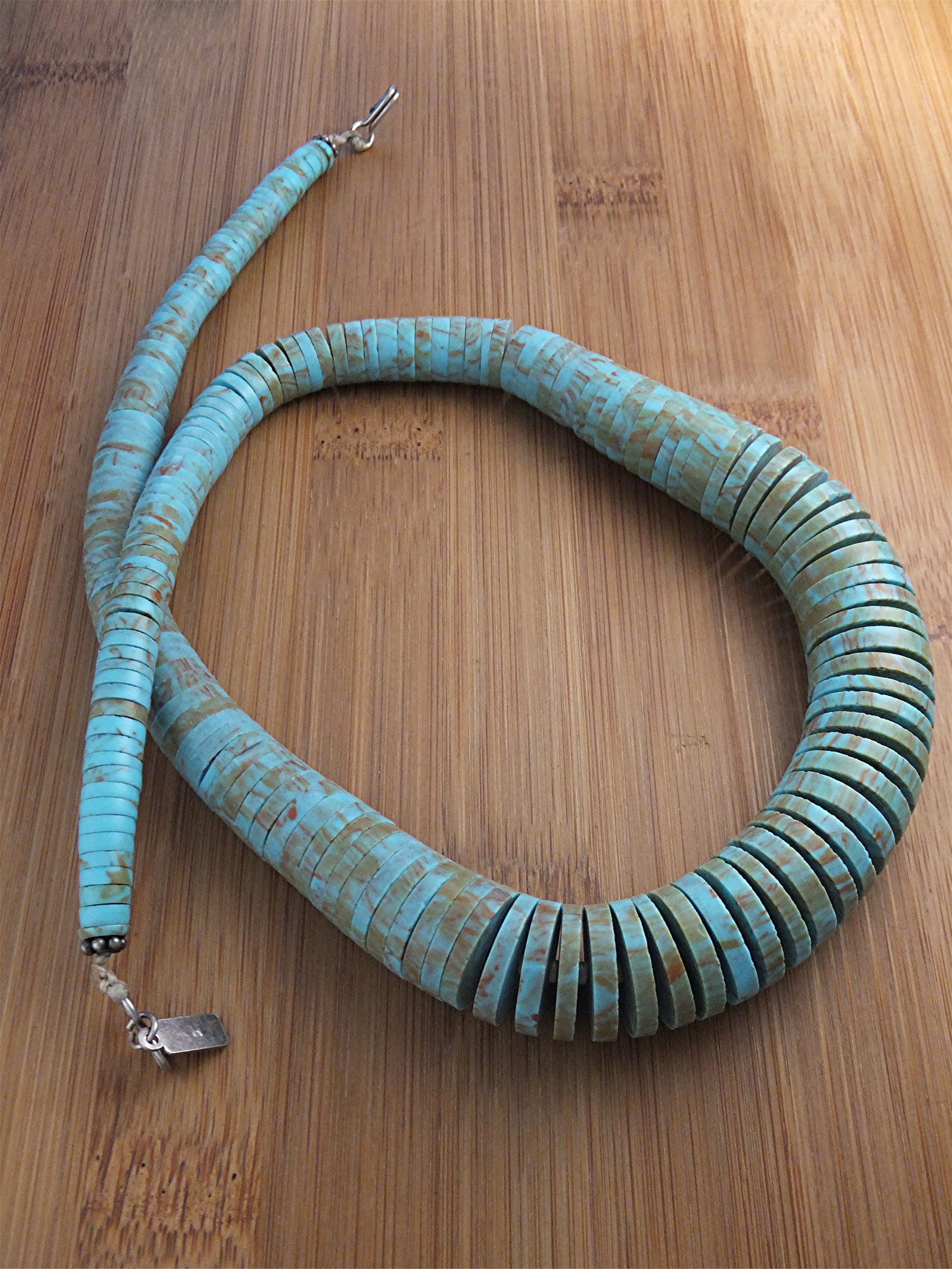 Necklace Kingman Turquoise Old Pawn CM USA