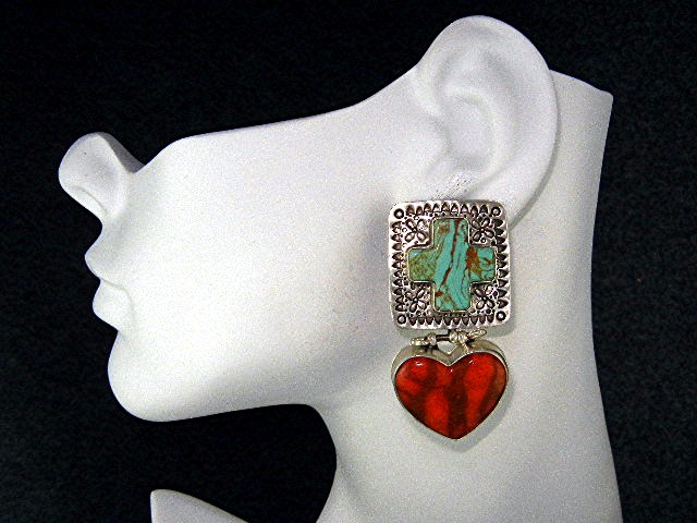 David Troutman Spiny Oyster Turquoise Sterling Silver C