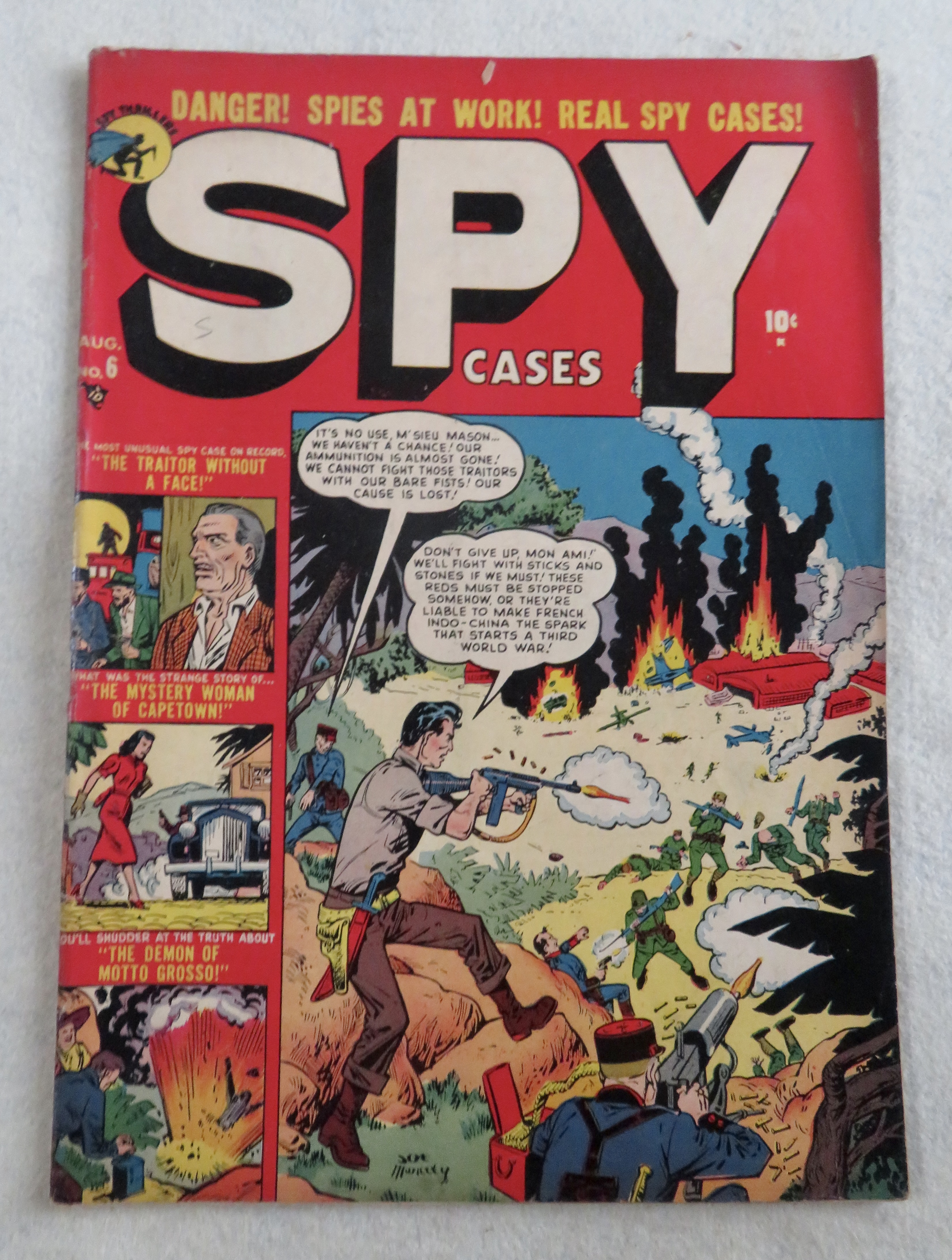 Spy Cases Comic August 1951 Traitor Without A Face