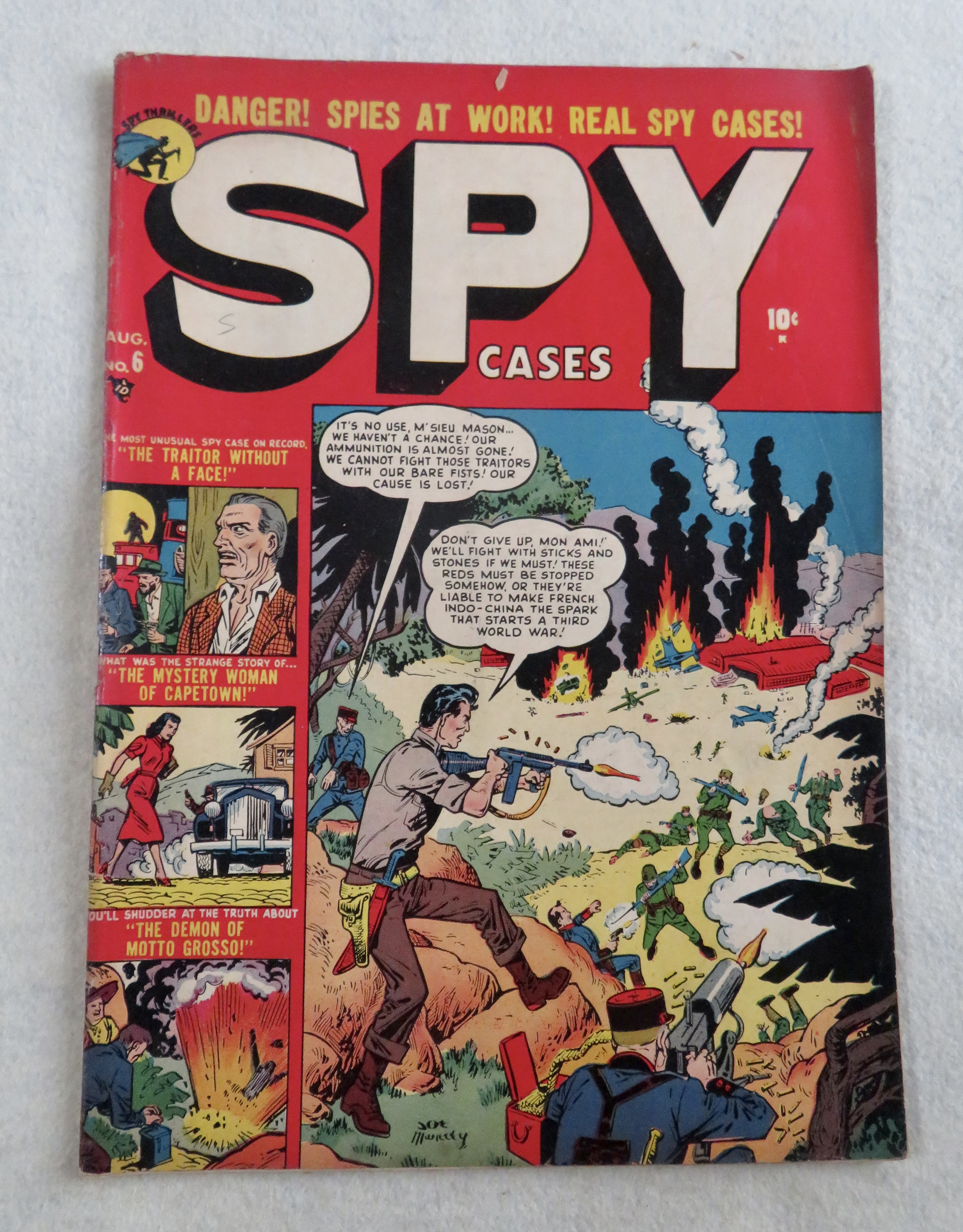 Spy Cases Comic August 1951 Traitor Without A Face