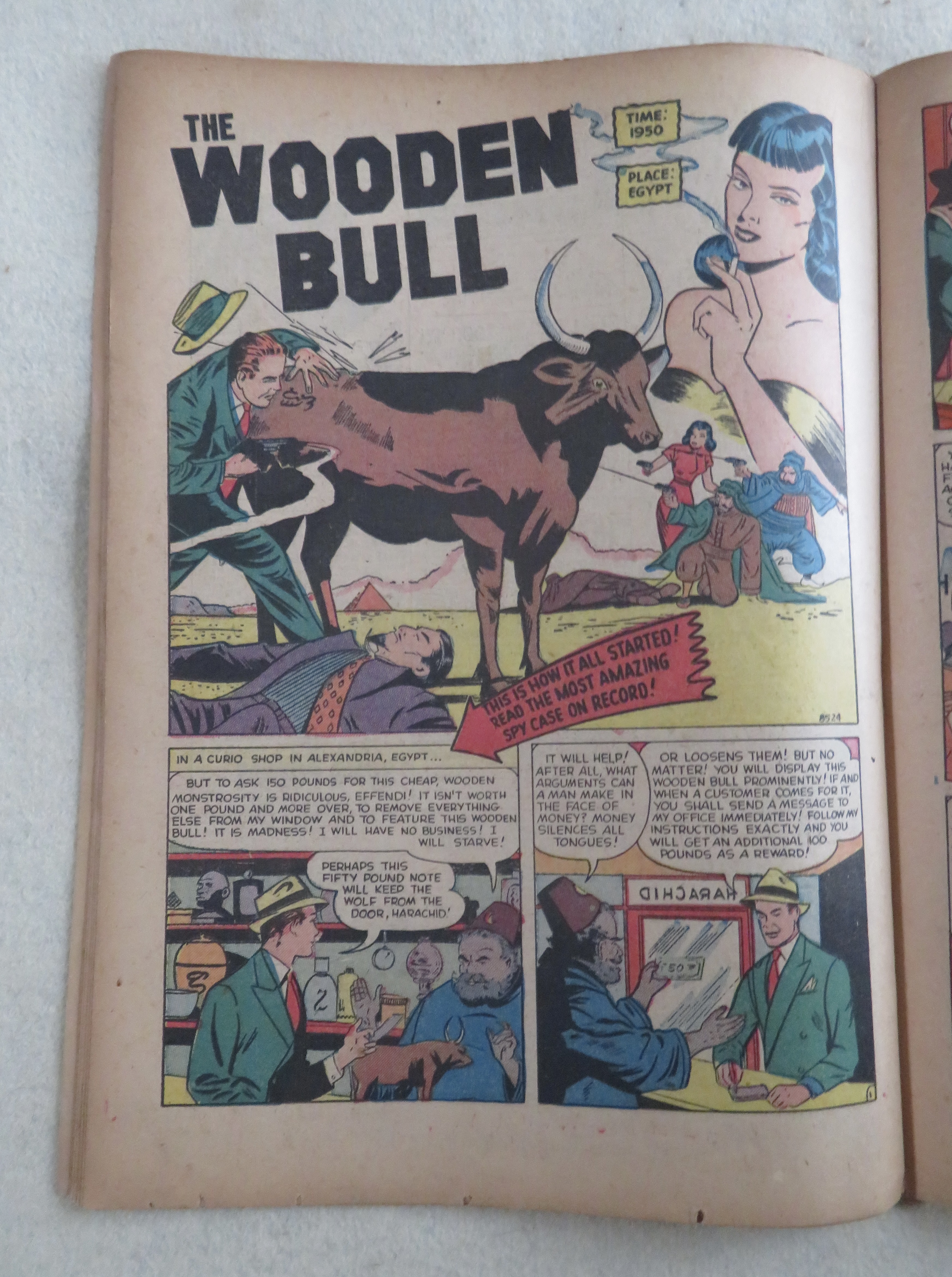Spy Cases Comic August 1951 Traitor Without A Face