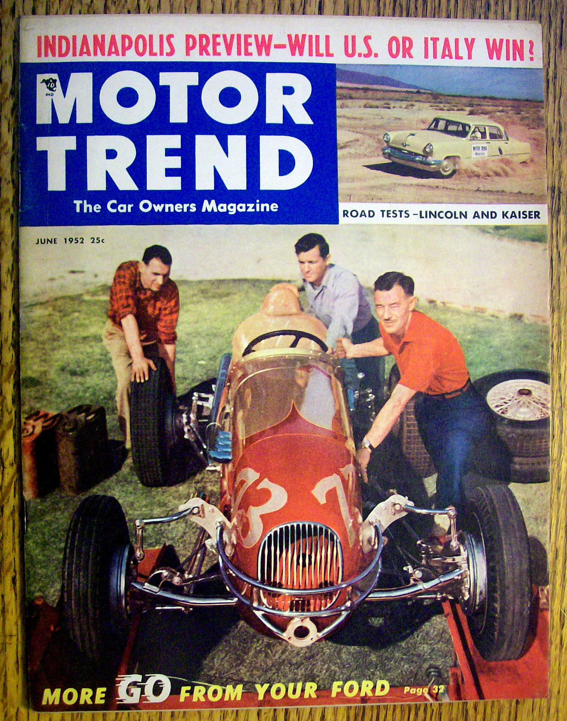 Motor Trend Magazine June 1952 Lincoln And Kaiser