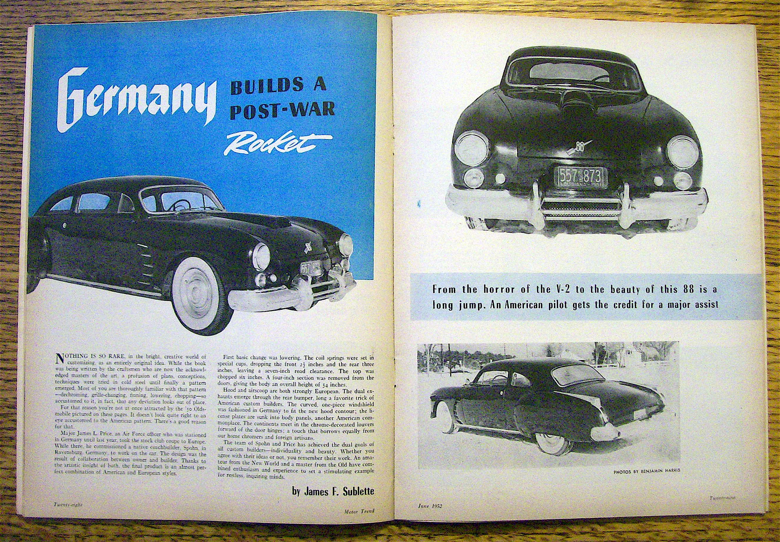 Motor Trend Magazine June 1952 Lincoln And Kaiser