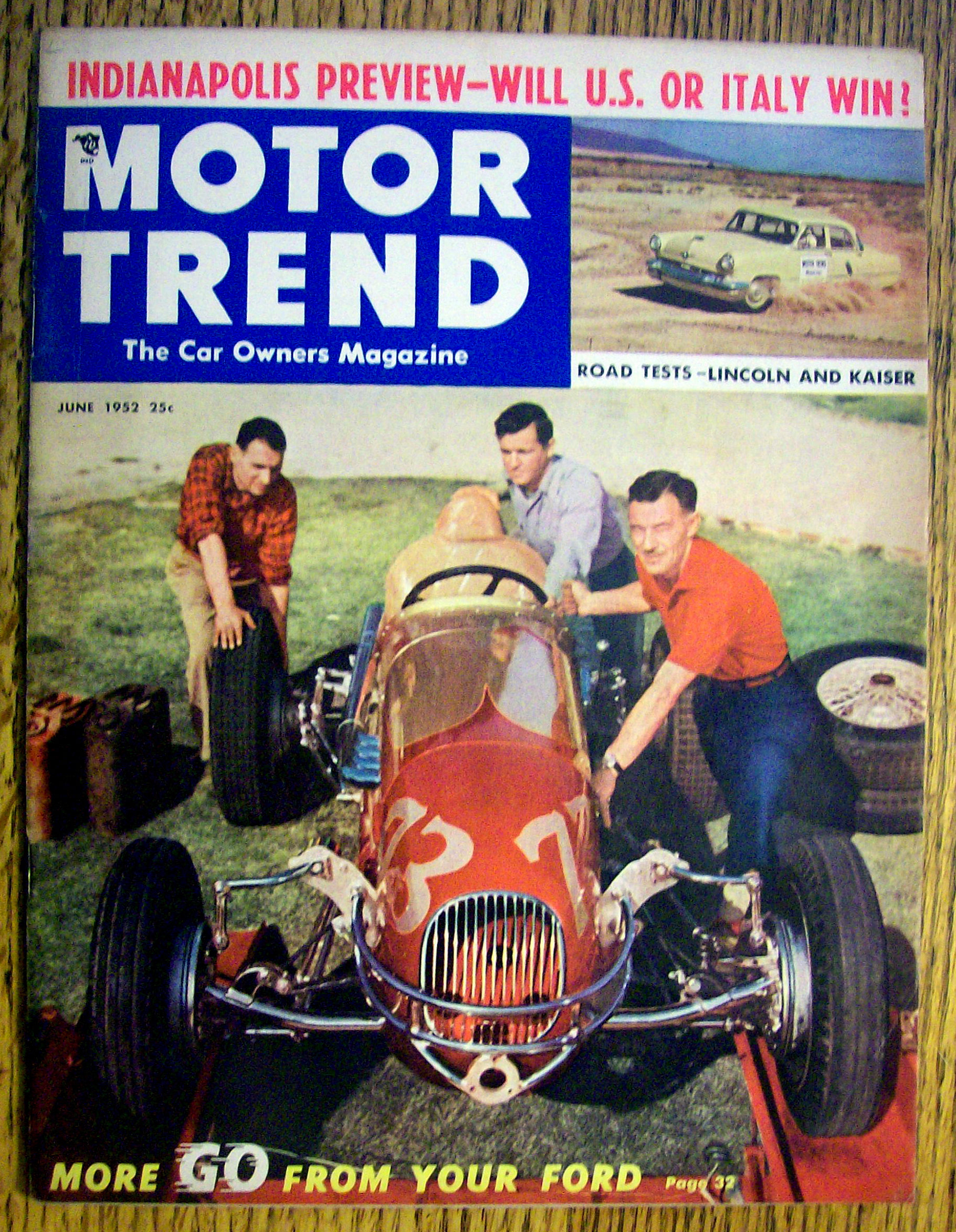 Motor Trend Magazine June 1952 Lincoln And Kaiser