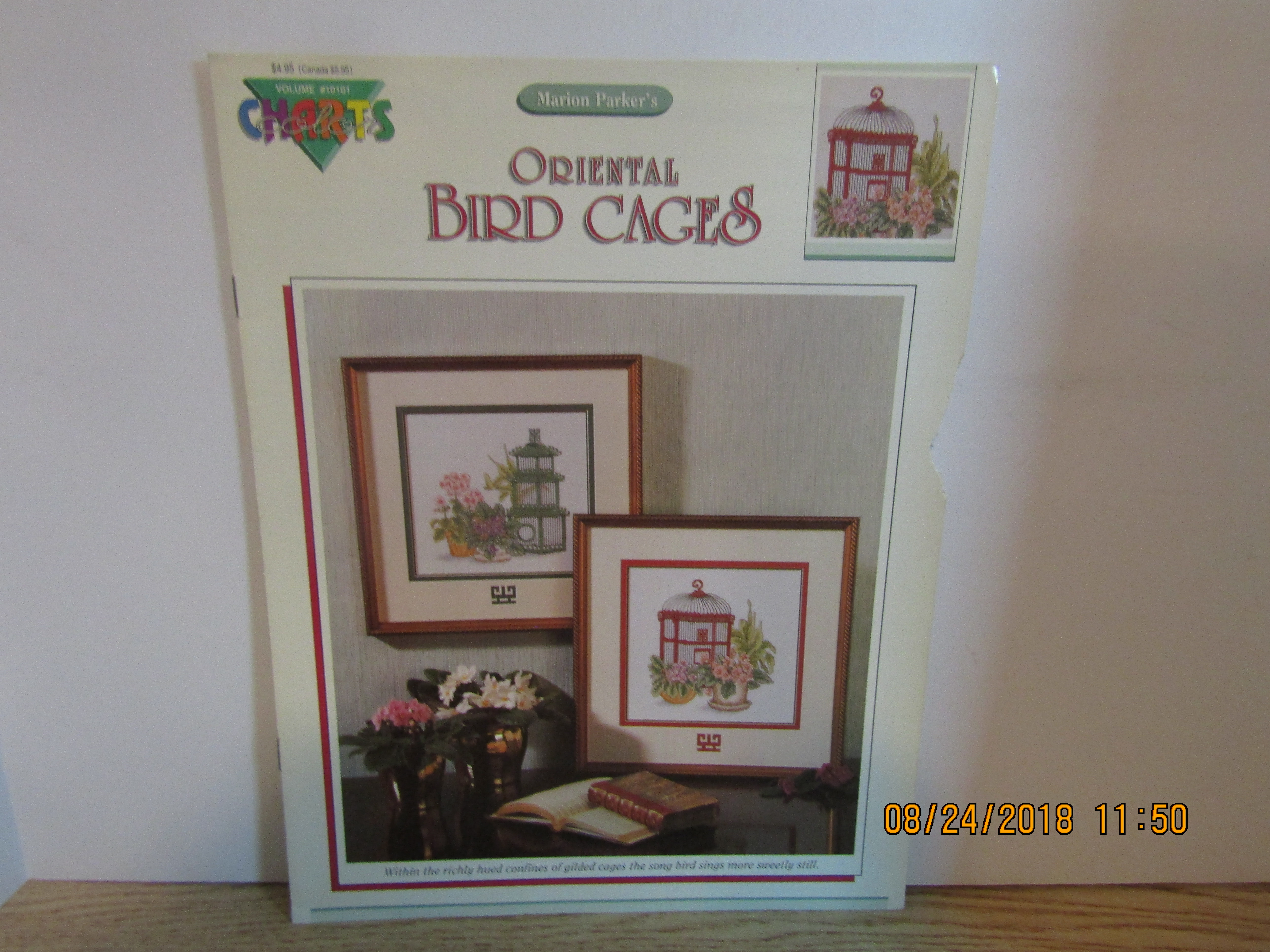 Color Charts Cross Stitch Bird Cages  #10101