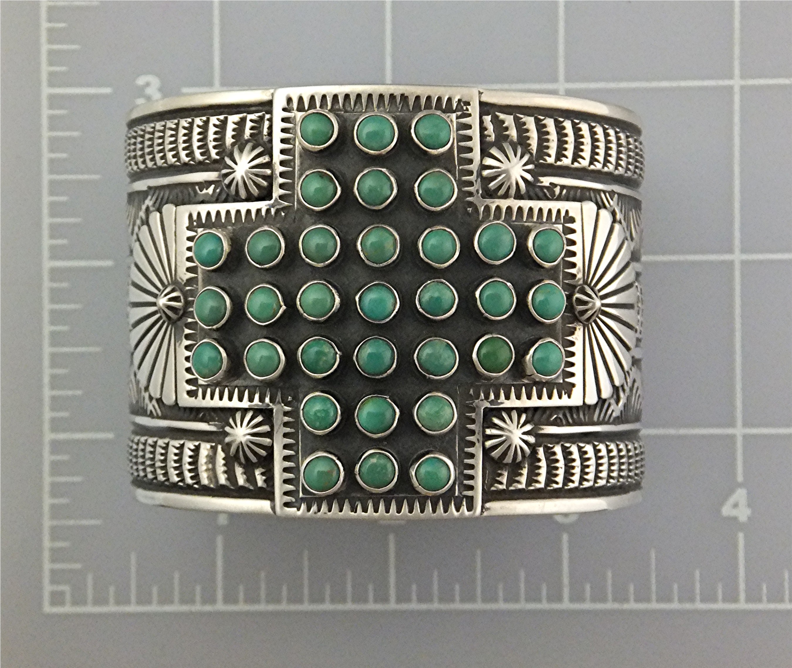 SUNSHINE REEVES Sterling Silver Turquoise Cuff