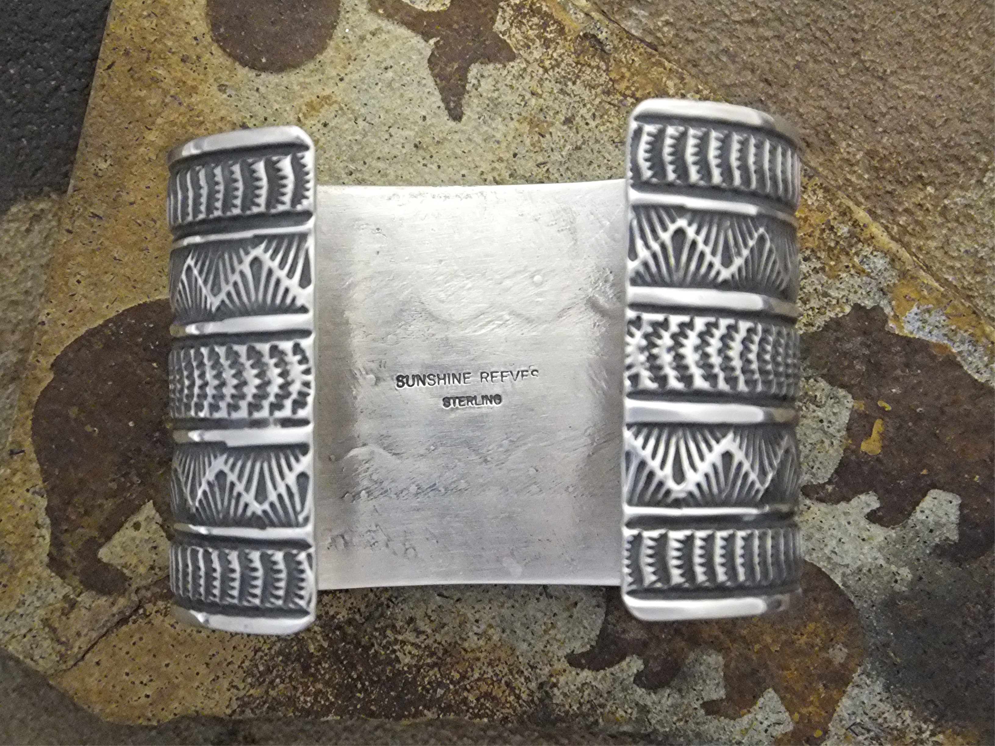 SUNSHINE REEVES Sterling Silver Turquoise Cuff