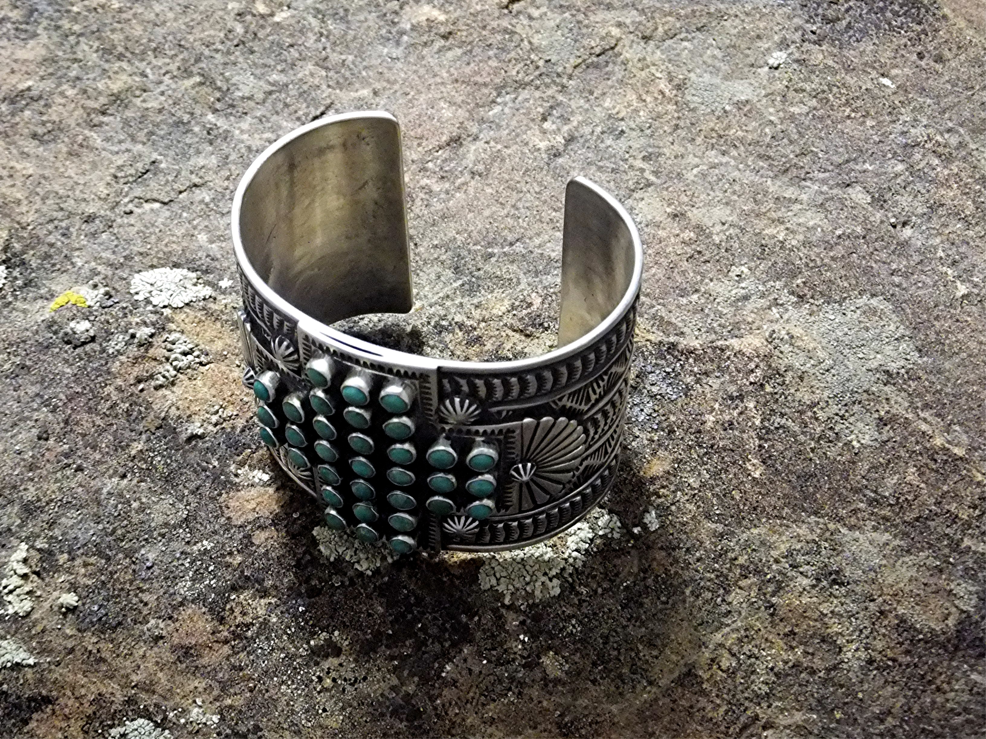 SUNSHINE REEVES Sterling Silver Turquoise Cuff