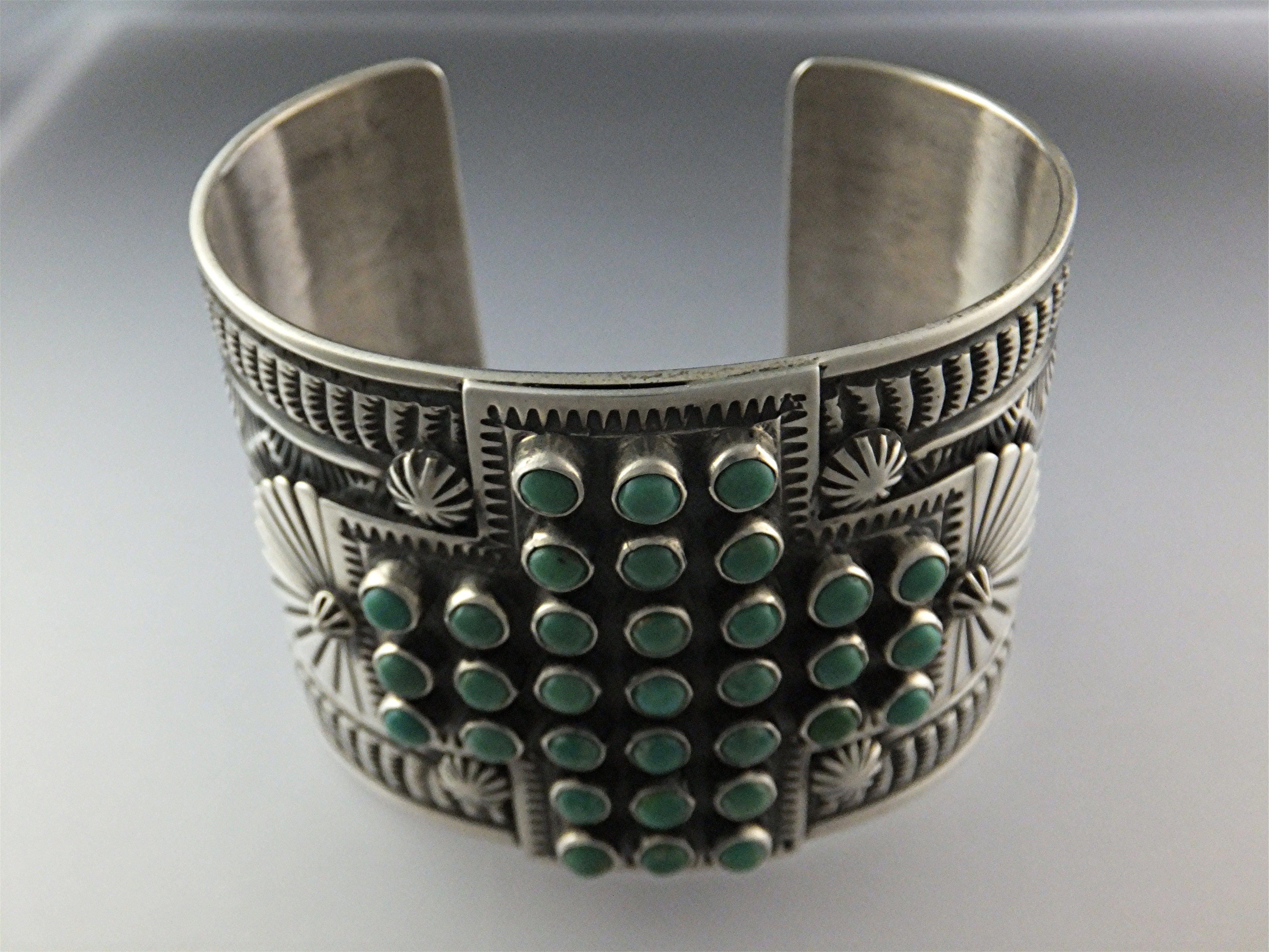 SUNSHINE REEVES Sterling Silver Turquoise Cuff