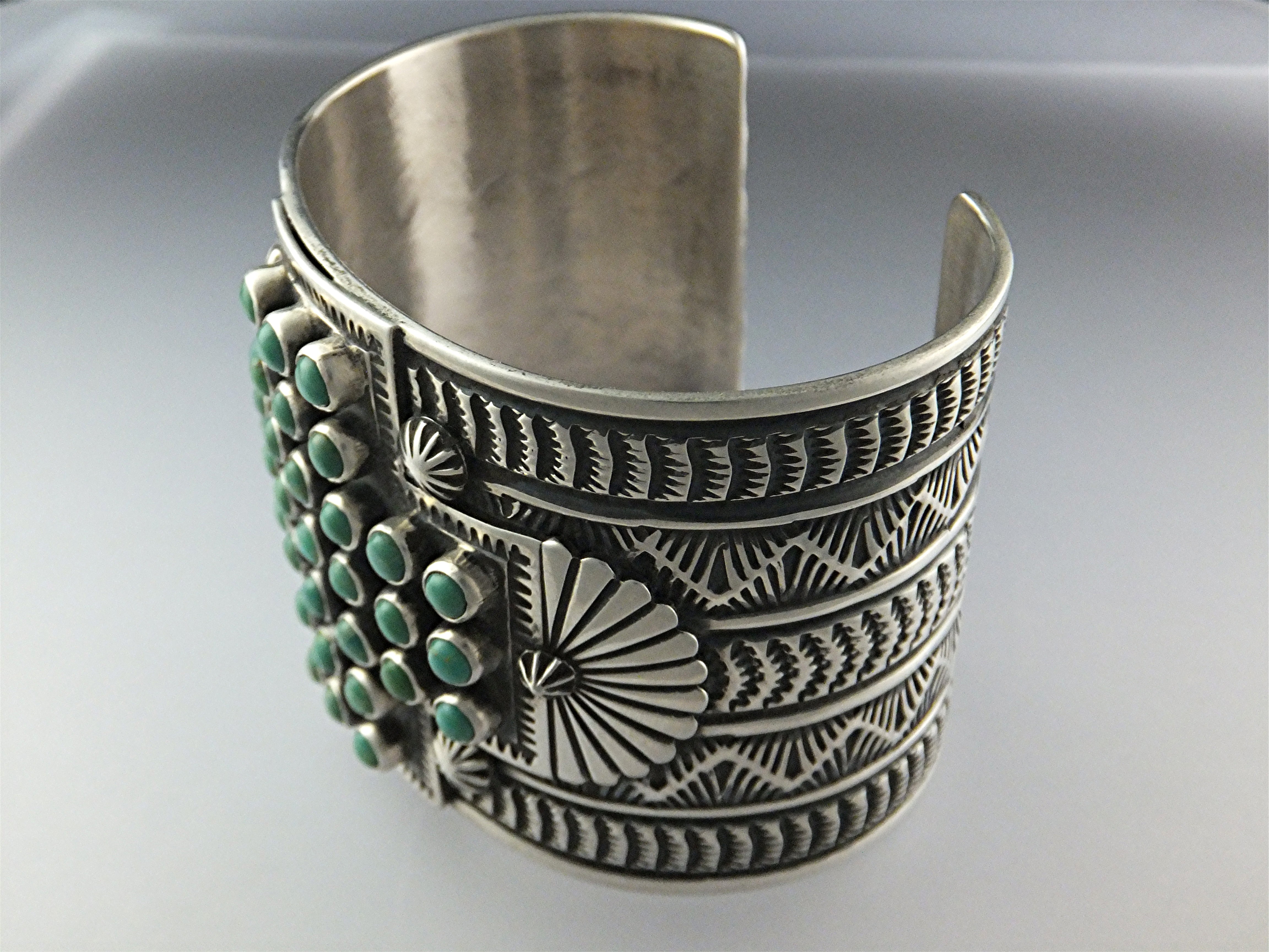 SUNSHINE REEVES Sterling Silver Turquoise Cuff
