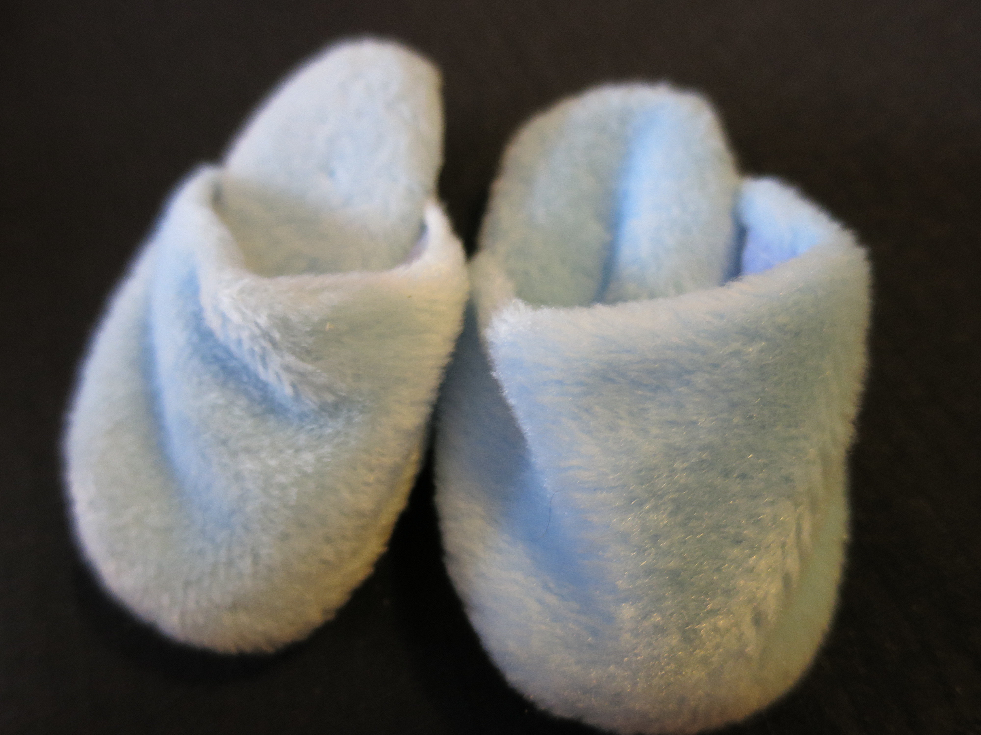 Doll Slippers Light Blue will fit 18 inch doll like American Girl