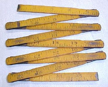 Stanley Victor Zig-Zag Painted Ruler No. 343 Rare!